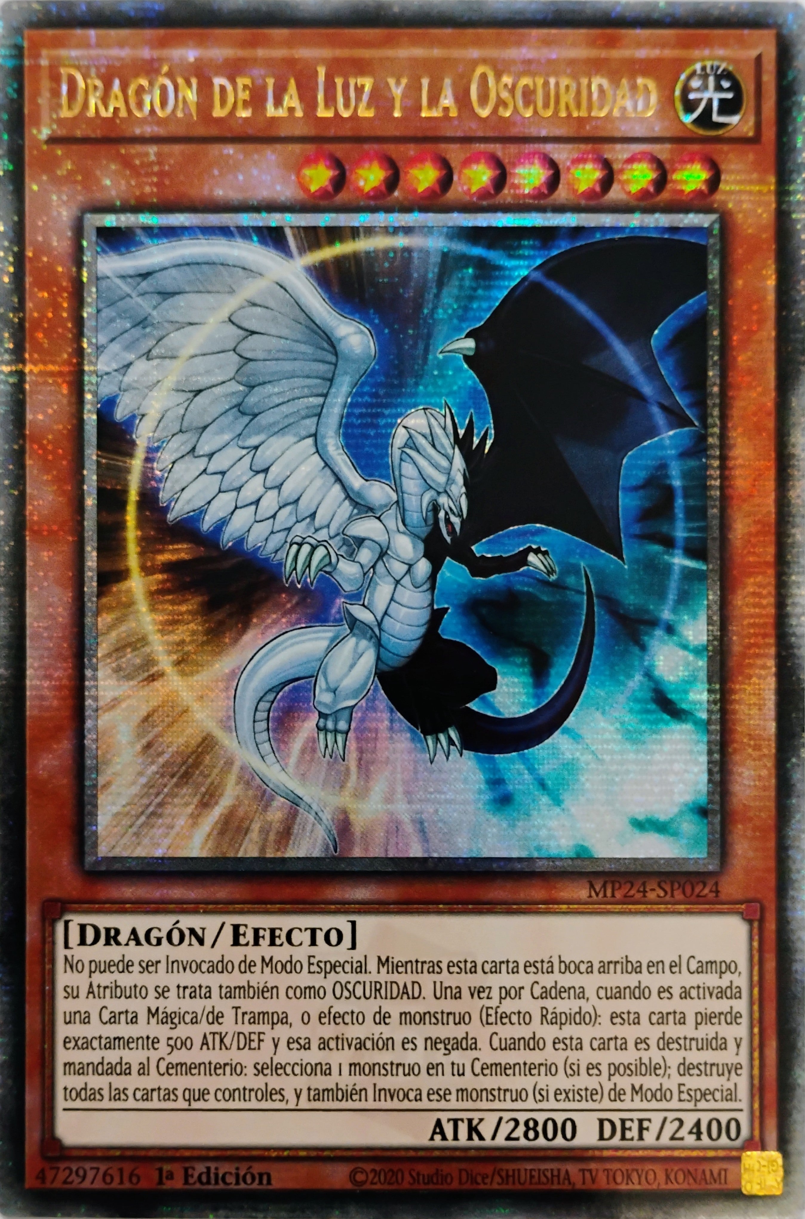 Yugioh! Dragón De La Luz Y La Oscuridad Mp24-sp024 1st Edition Quarter Century