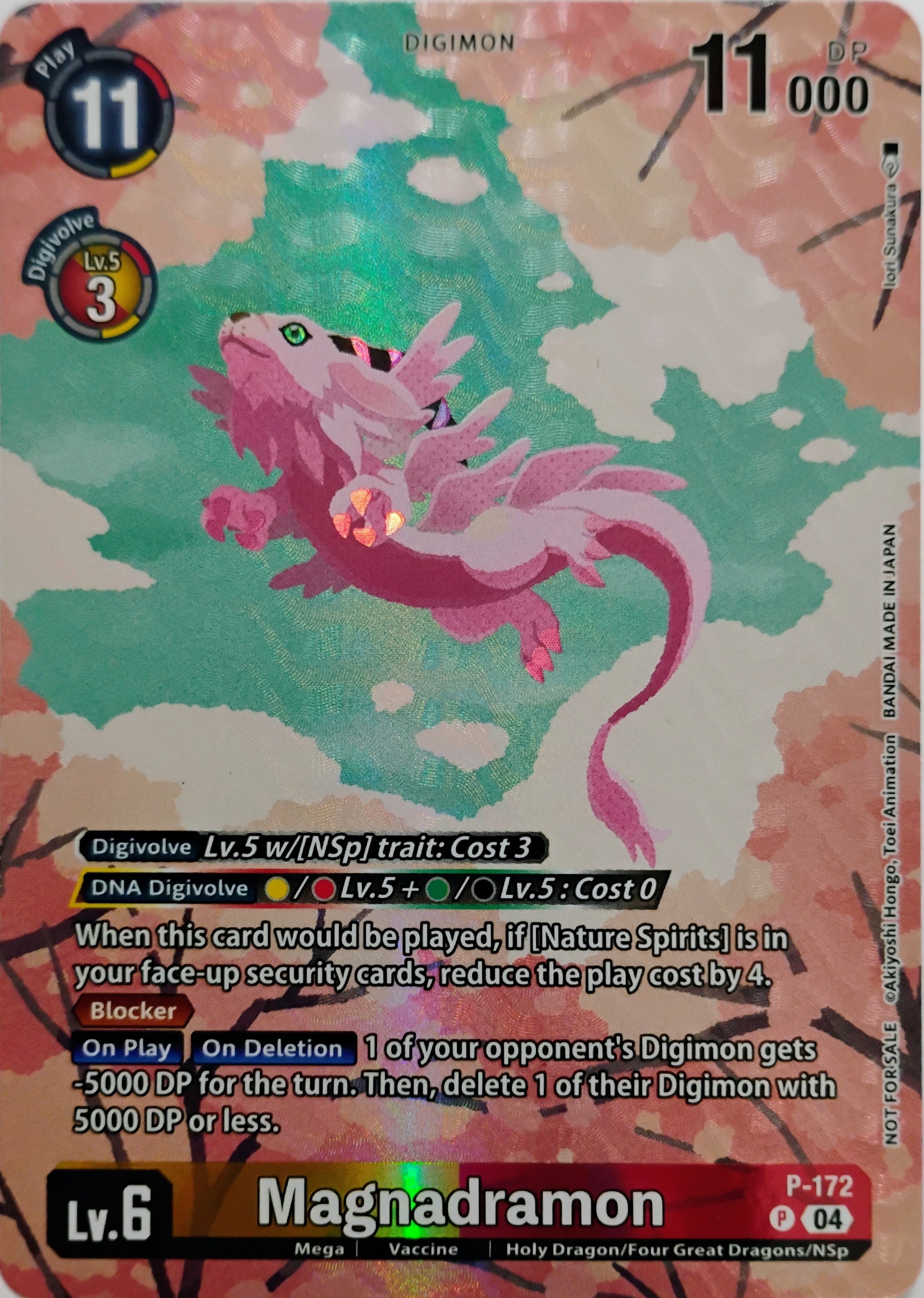 Digimon tcg Magnadramon P-172 Promo Foil