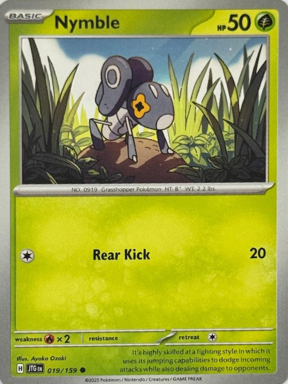 Pokémon Tcg Nymble 019/159