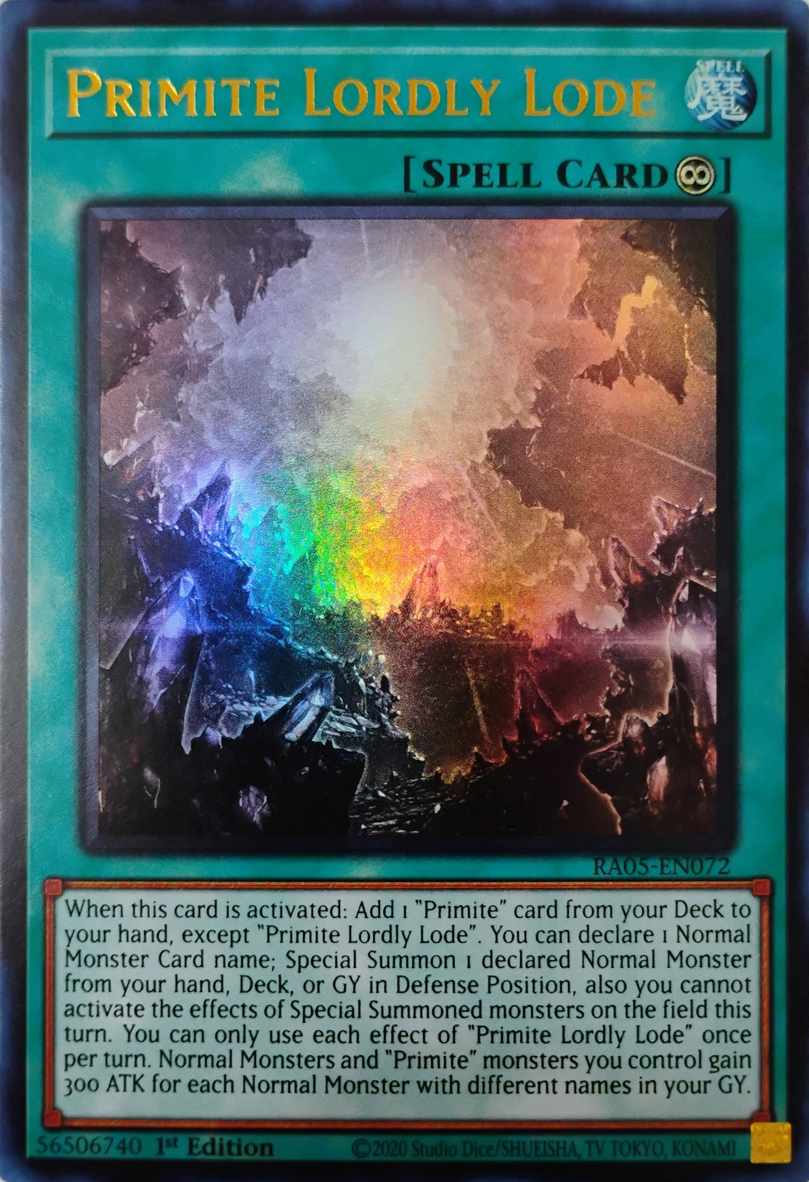 Yugioh! Primite Lordly Lode Ra05-en072 1st edition Ultra Rare