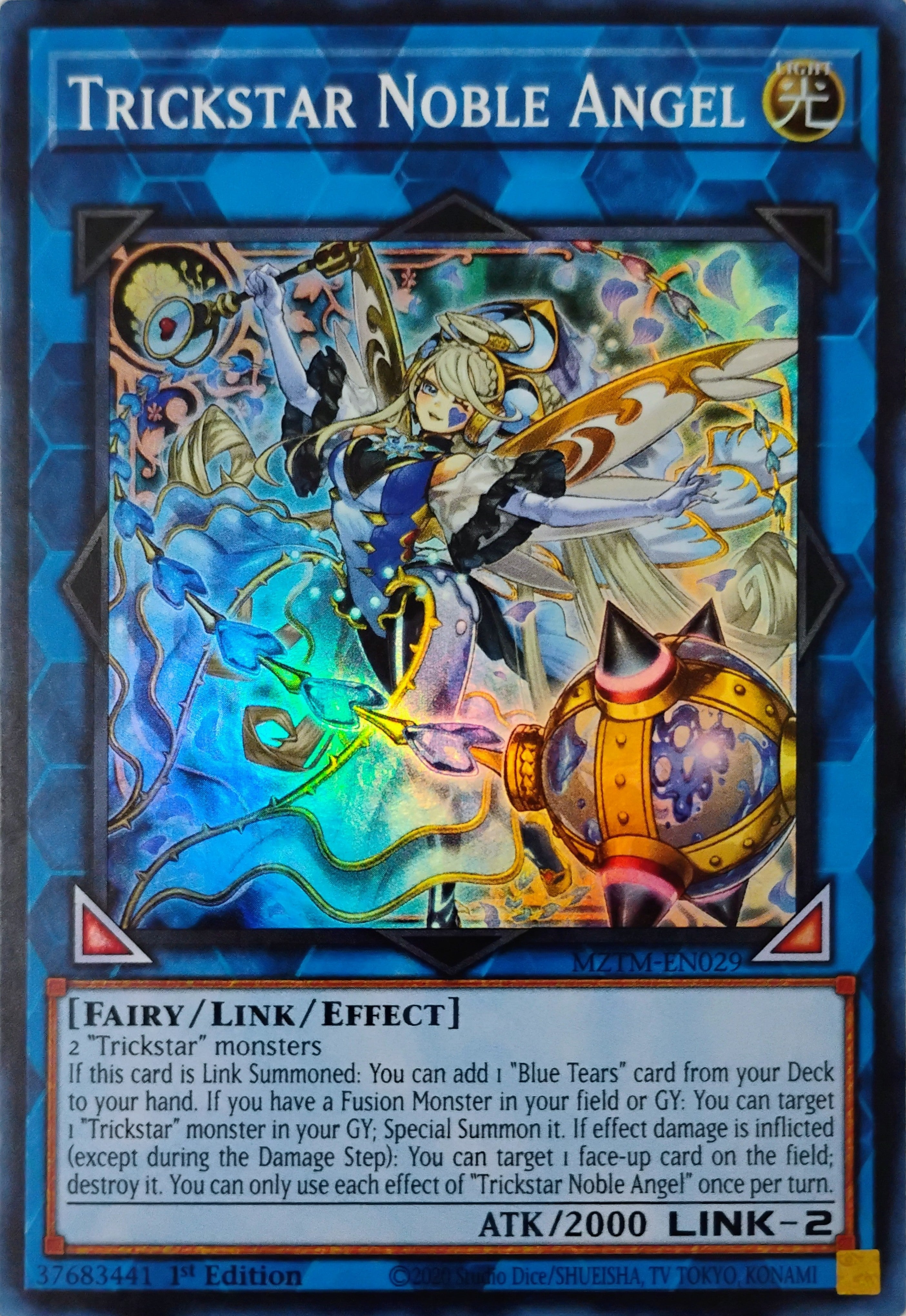 Yugioh! Trickstar Noble Angel Mztm-en029 Super Rare