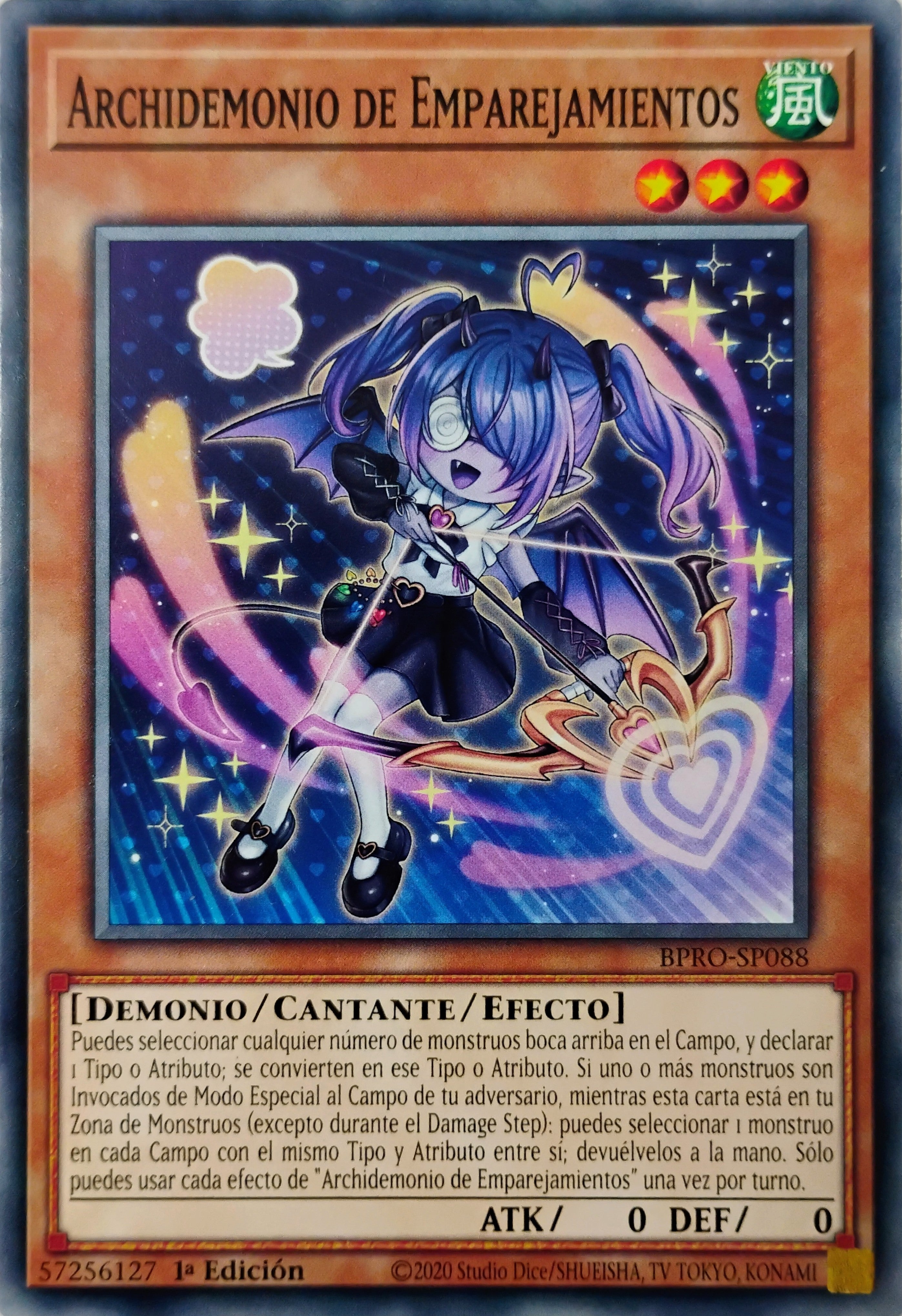 Yugioh! Archidemonio De Emparejamientos Bpro-sp088 1st edition