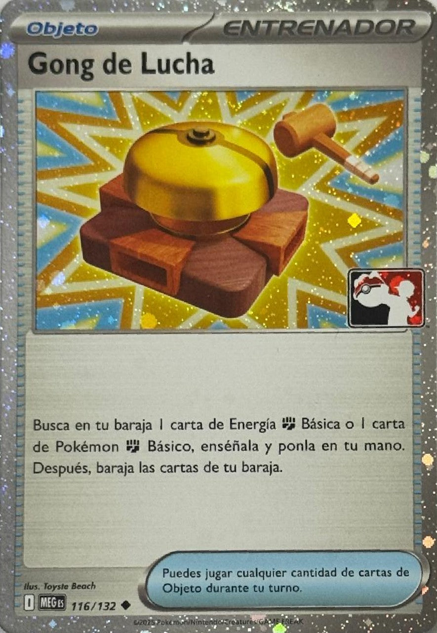 Pokémon Tcg Gong De lucha 116/132 Holo Cosmo (Liga) (Español)