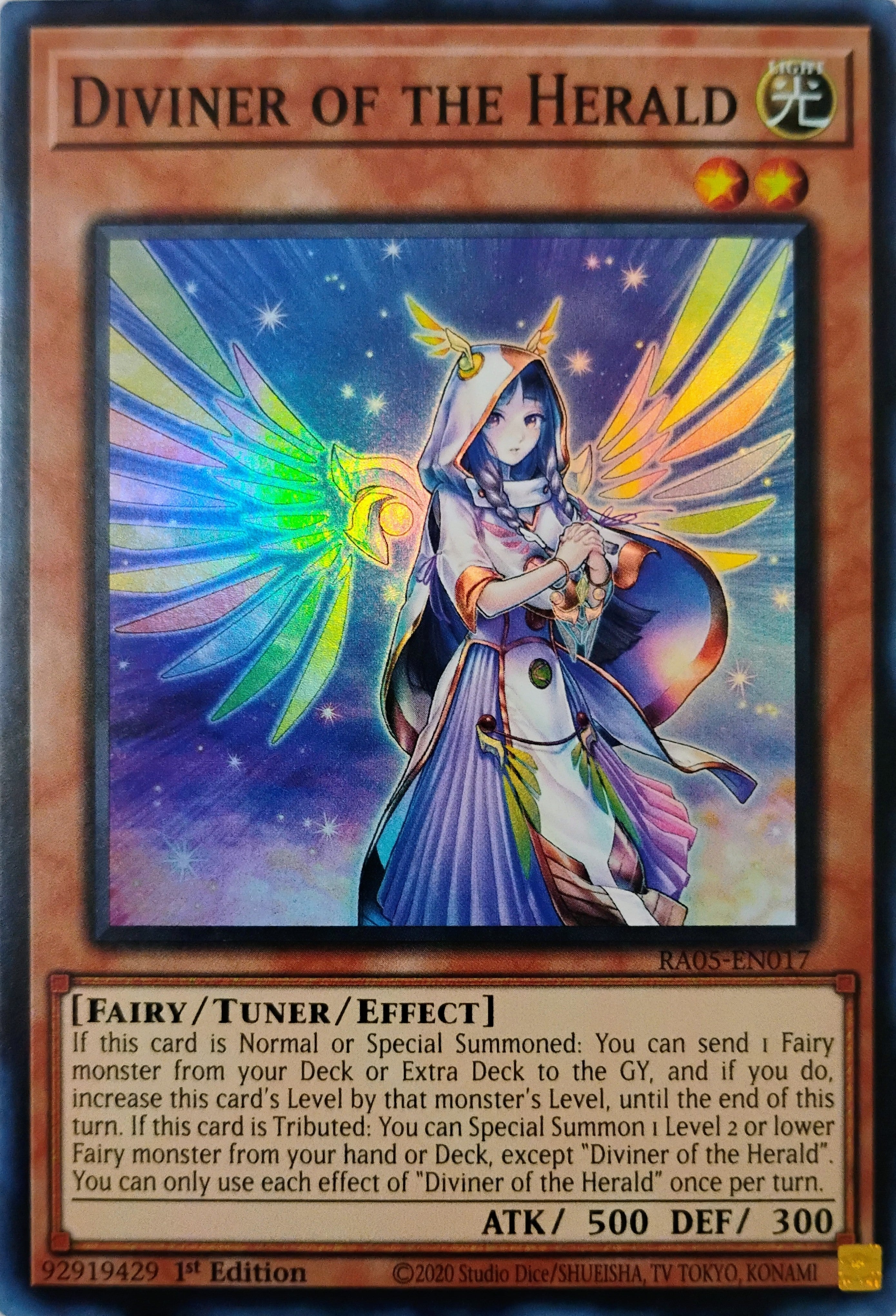 Yugioh! Diviner Of The Herald Ra05-en017 Super Rare
