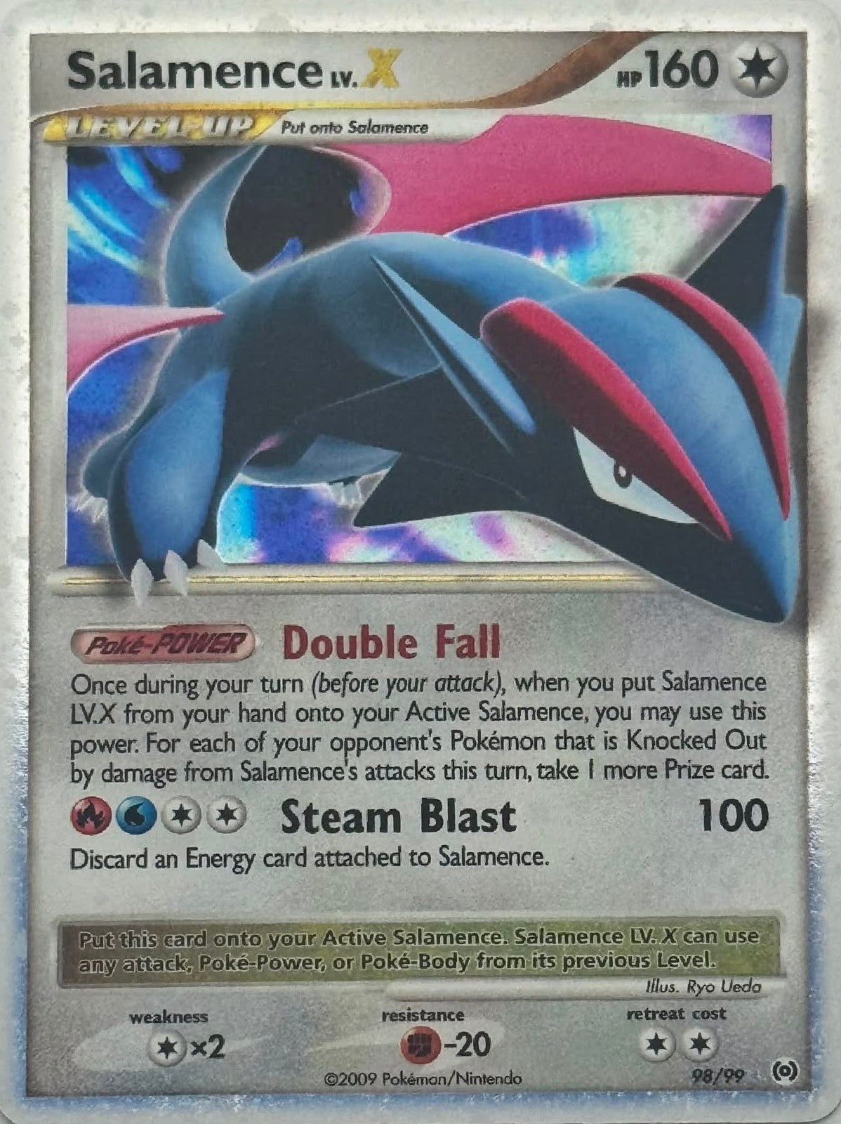 Pokémon Tcg Salamence Lv.X 98/99 Holo