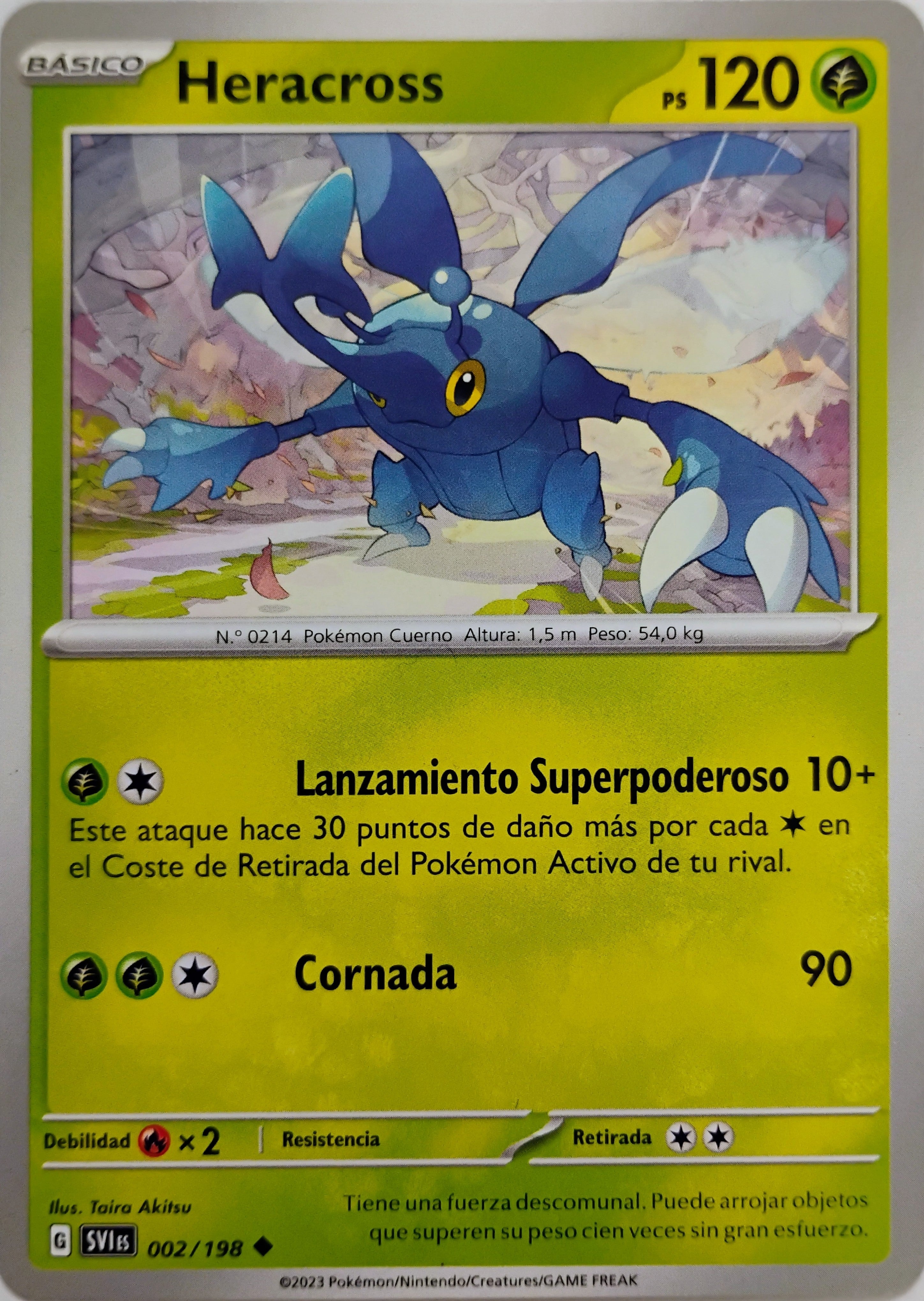 Pokémon tcg Heracross 002/198