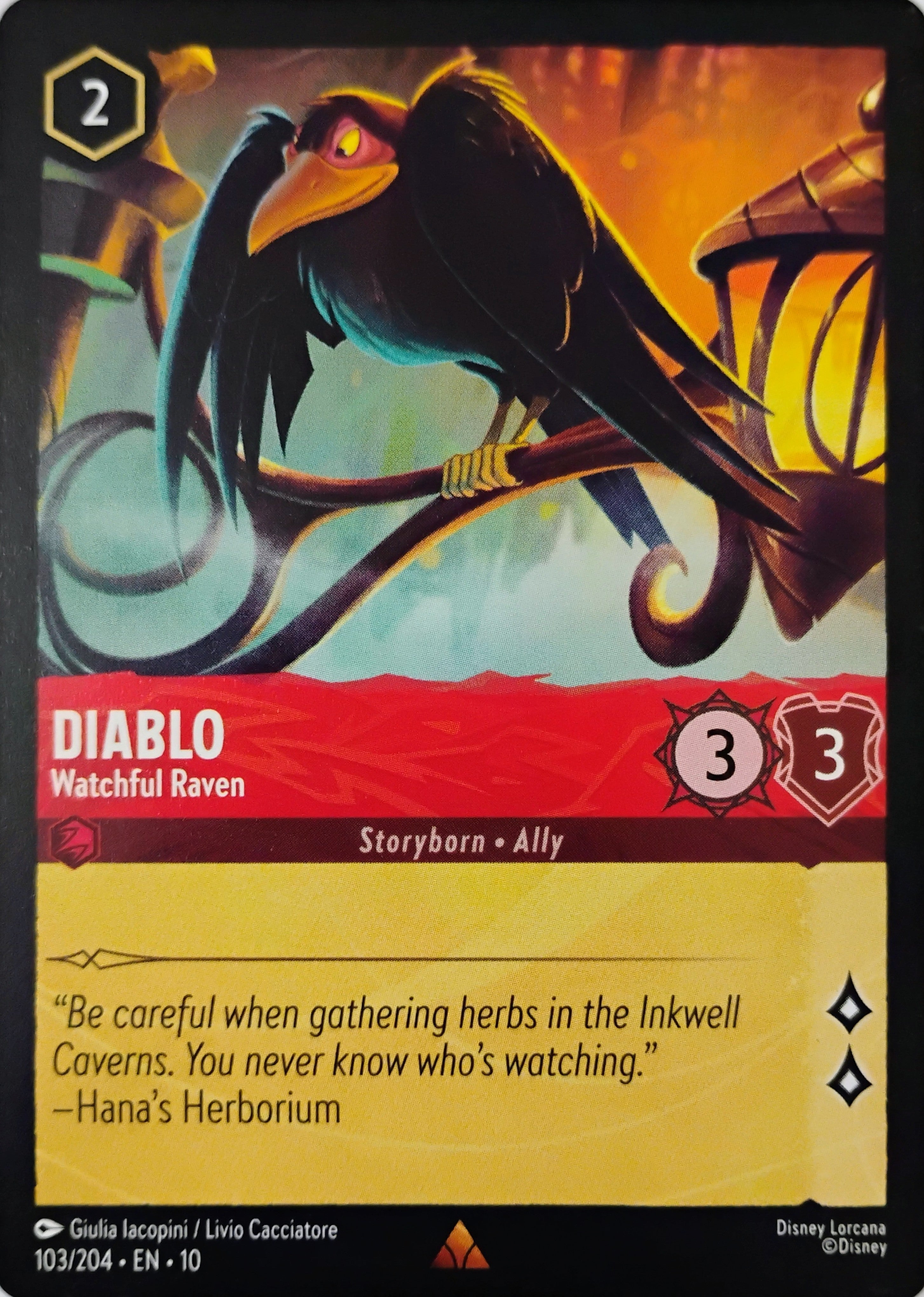 Disney Lorcana Diablo 103/204