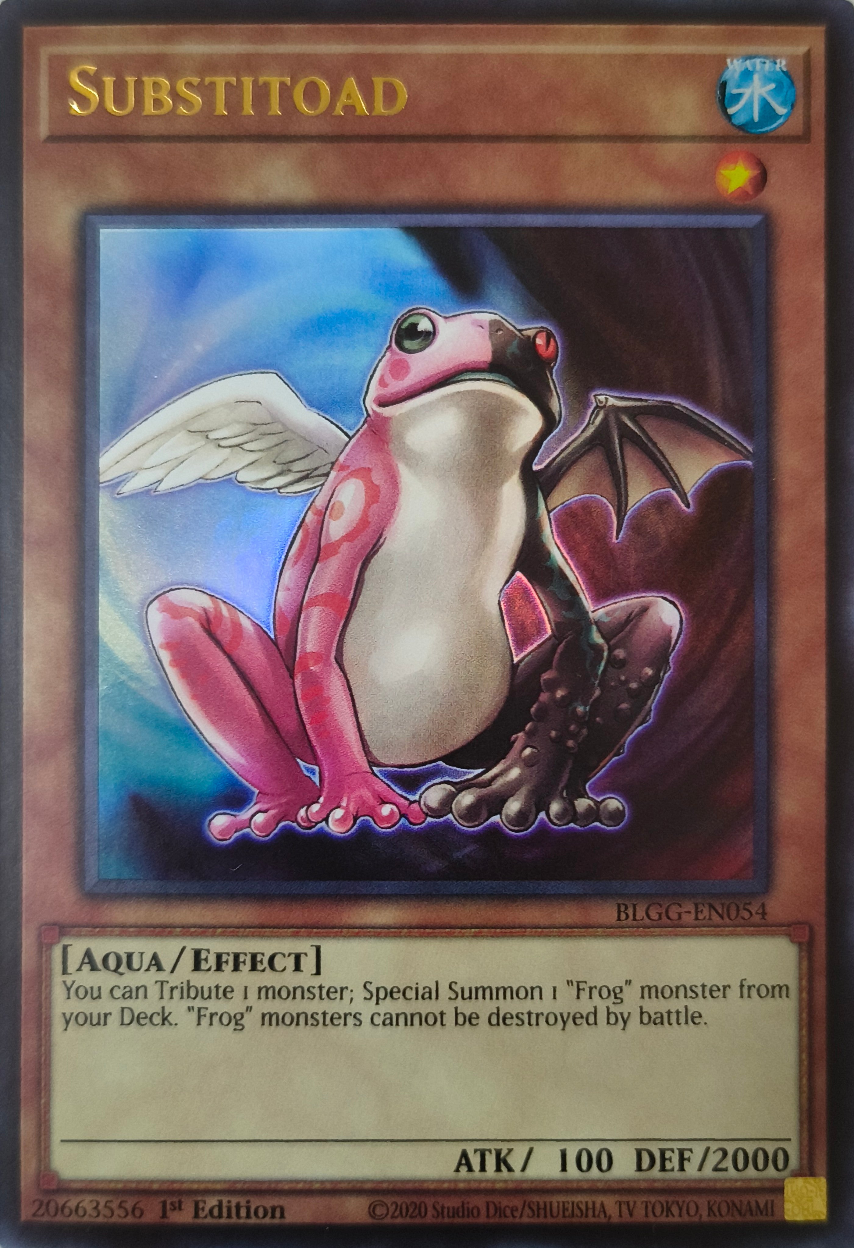 Yugioh! Substitoad Blgg-en054 1st edition Ultra Rare