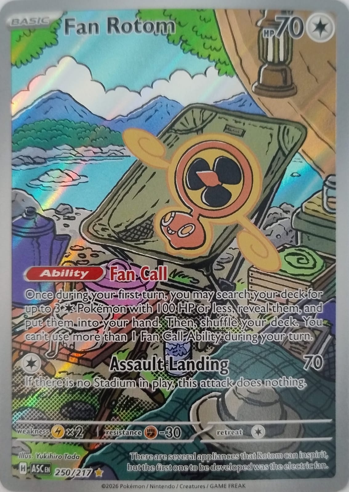 Pokémon tcg Fan Rotom 250/217