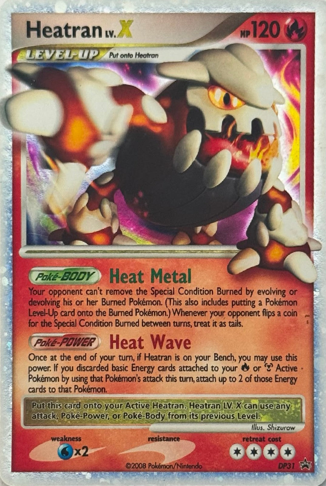 Pokémon Tcg Heatran Lv.X DP31 Holo