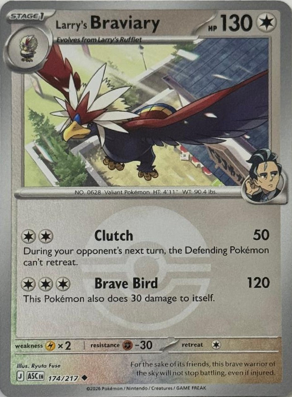 Pokémon Tcg Larry's Braviary 174/217 (Poke Ball)