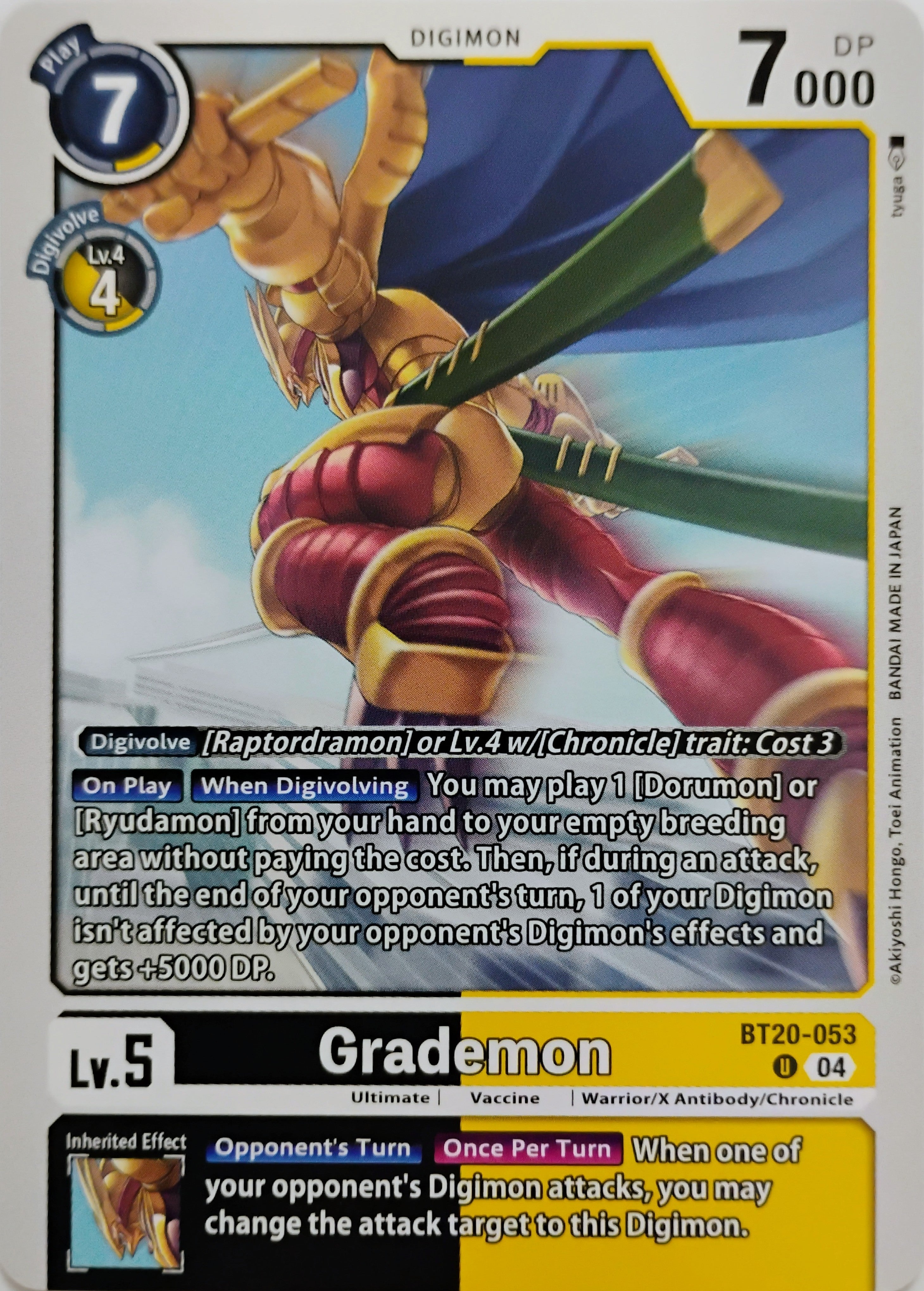 Digimon tcg Grademon Bt20-053