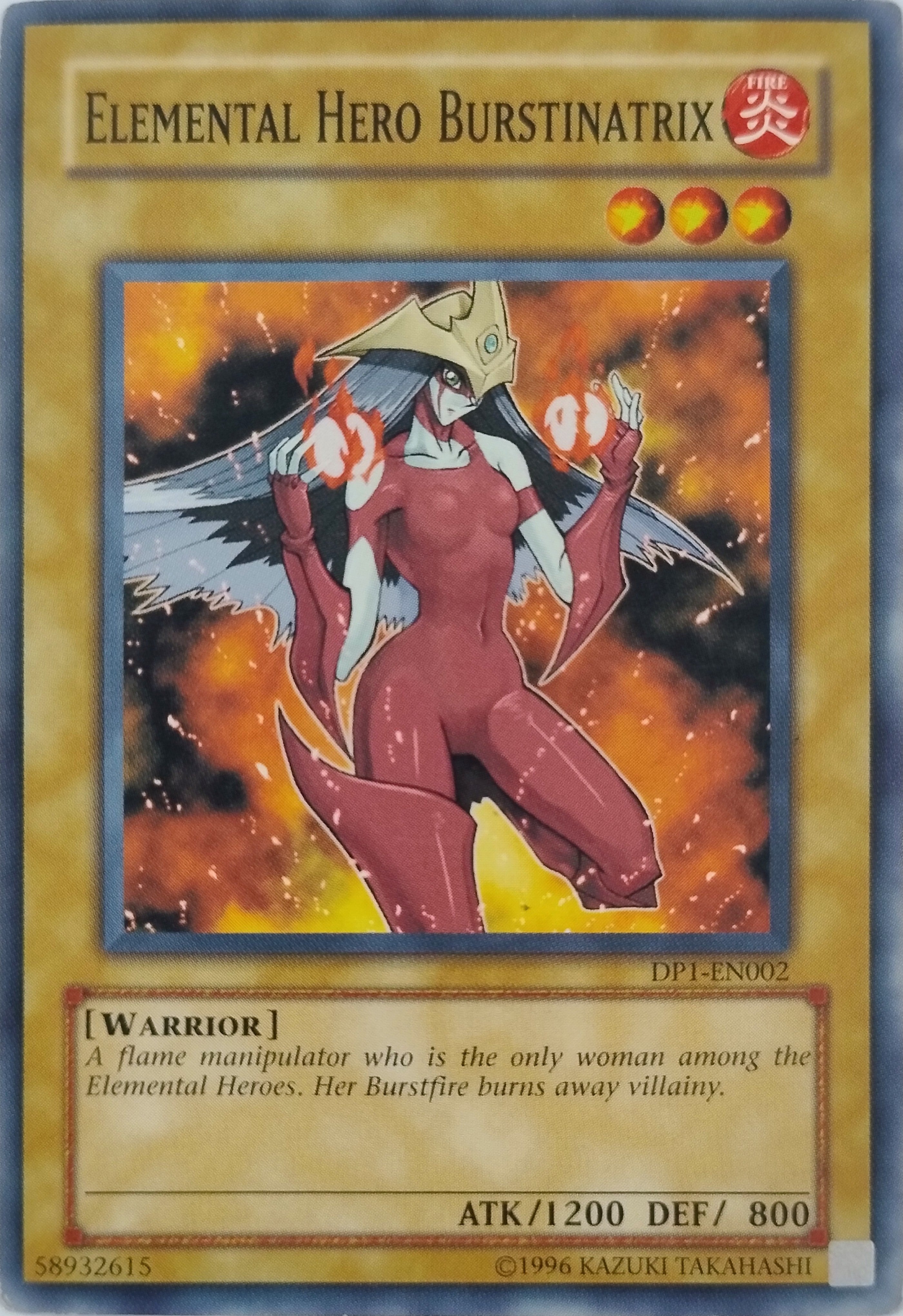Yugioh! Elemental Hero Burstinatrix Dp1-en002