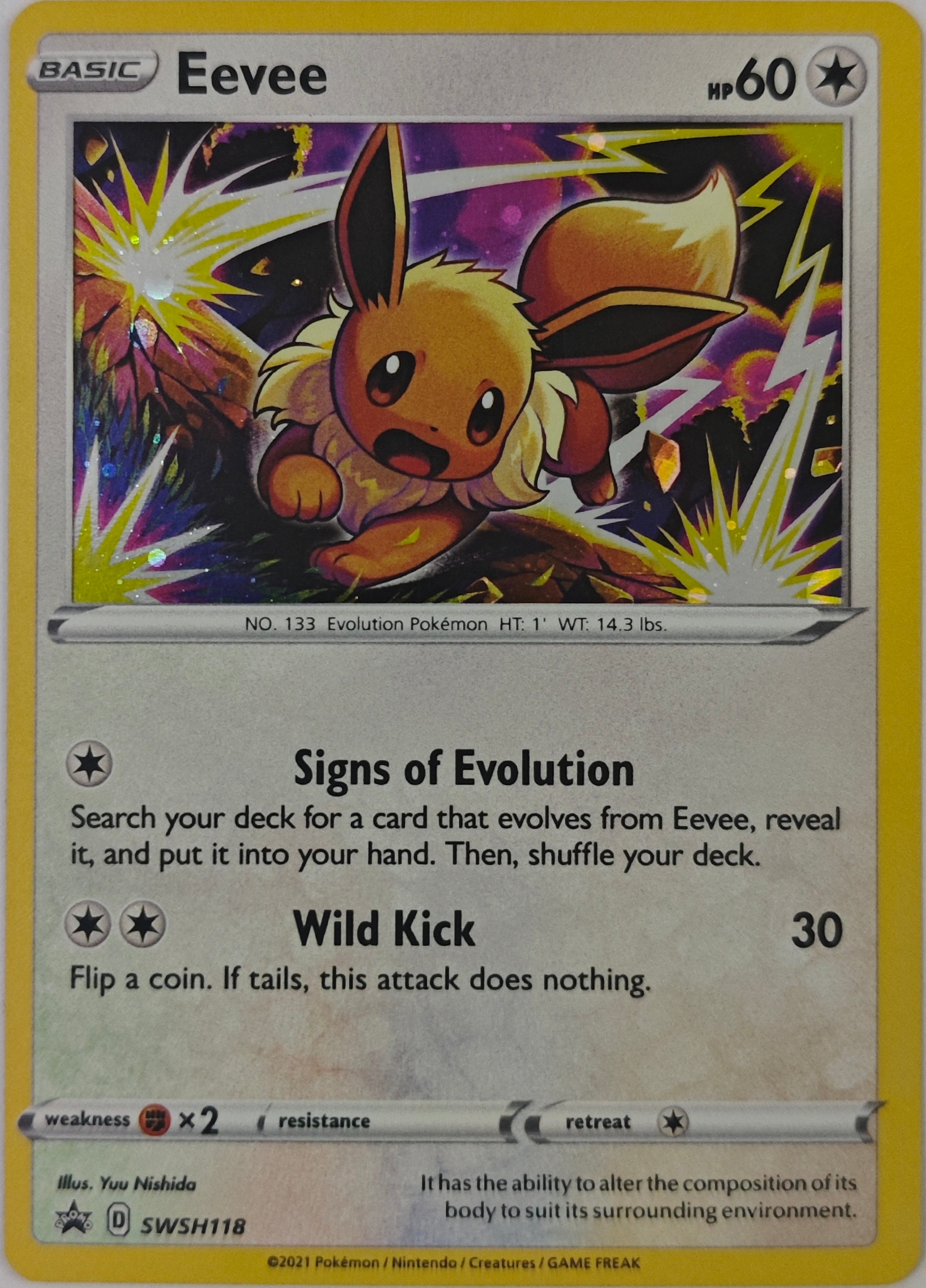 Pokémon Tcg Eevee SWSH118 Promo