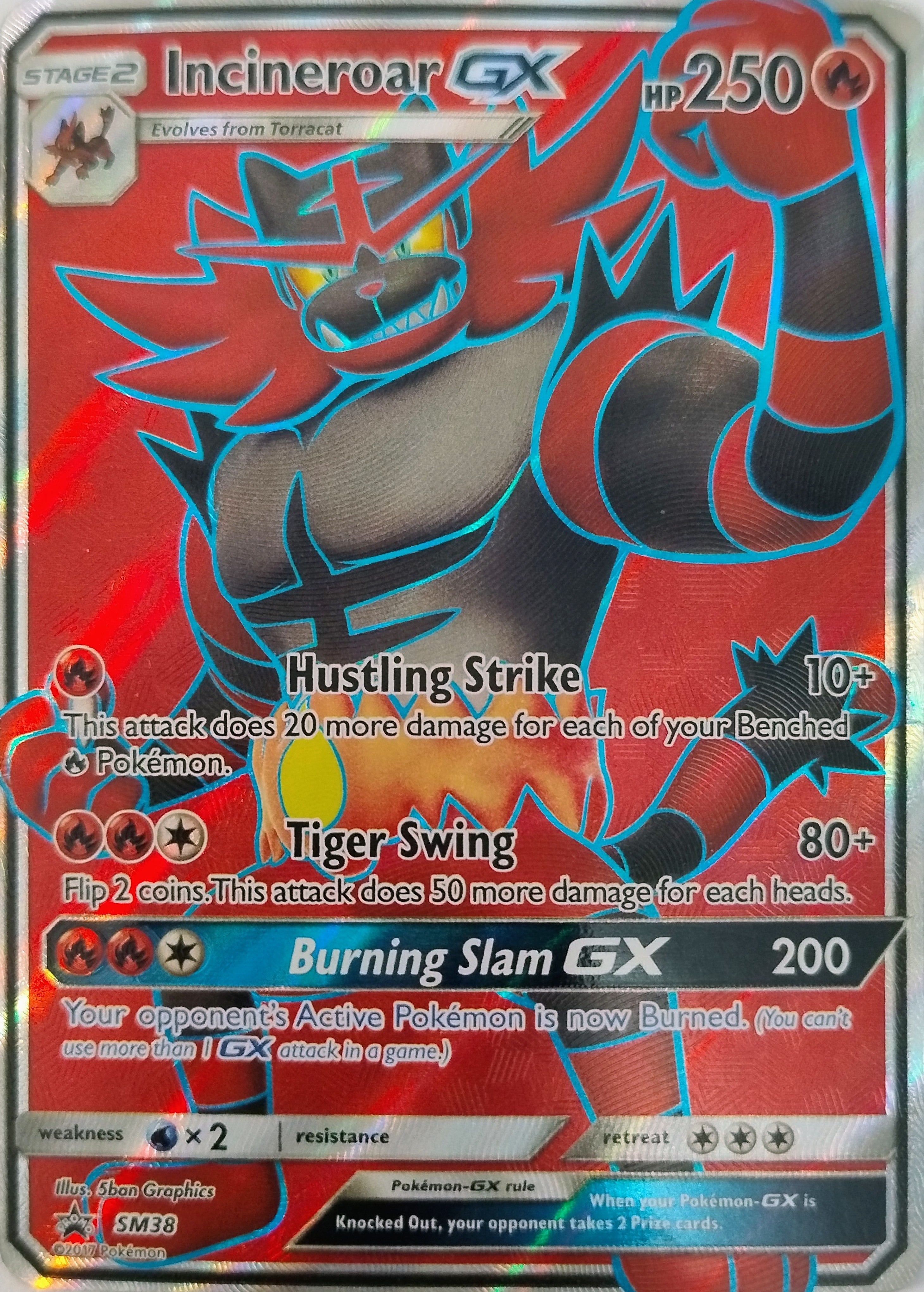 Pokemon Tcg Incineroar Gx Sm38 Promo