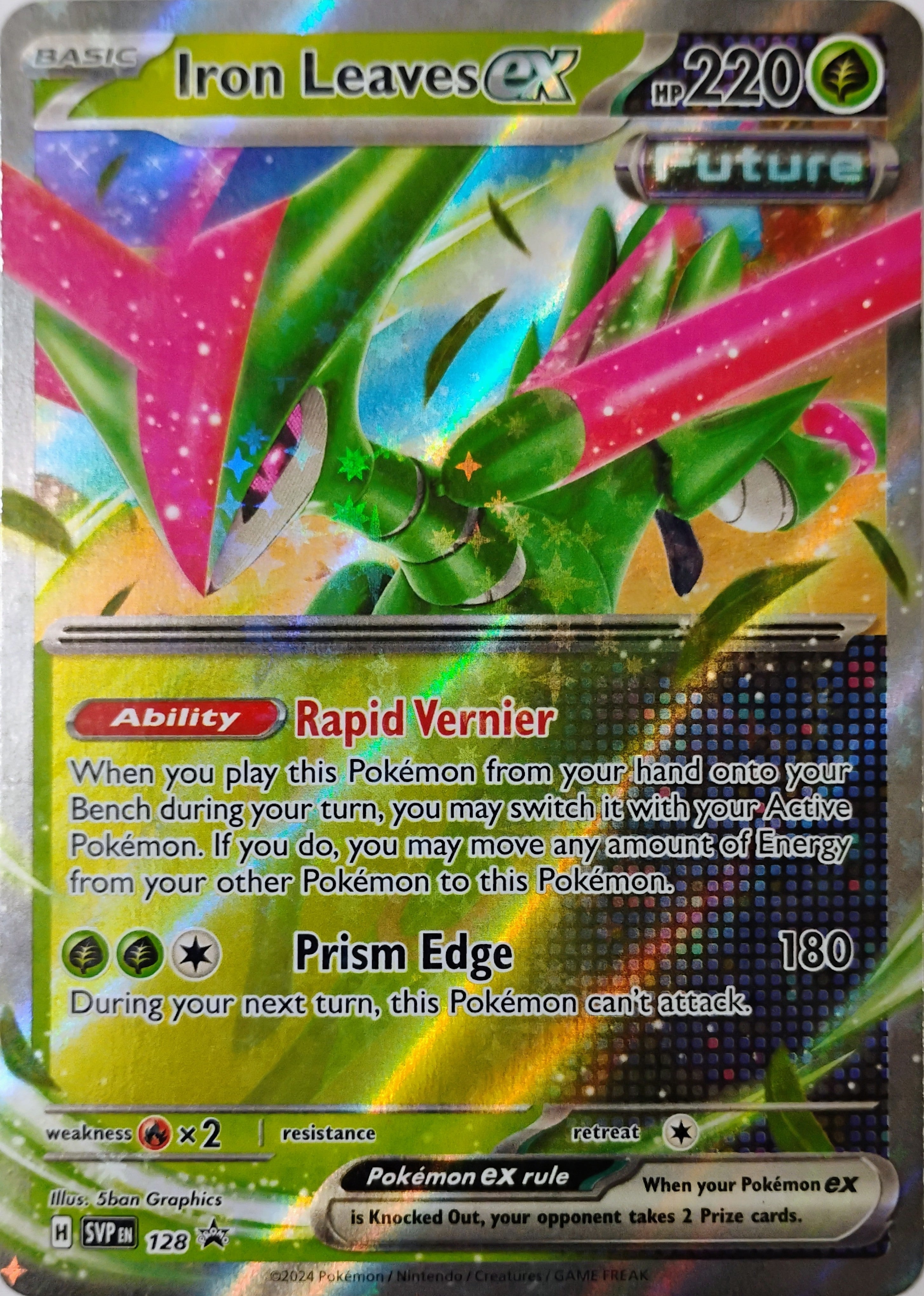 Pokémon tcg Iron Leaves Ex 128