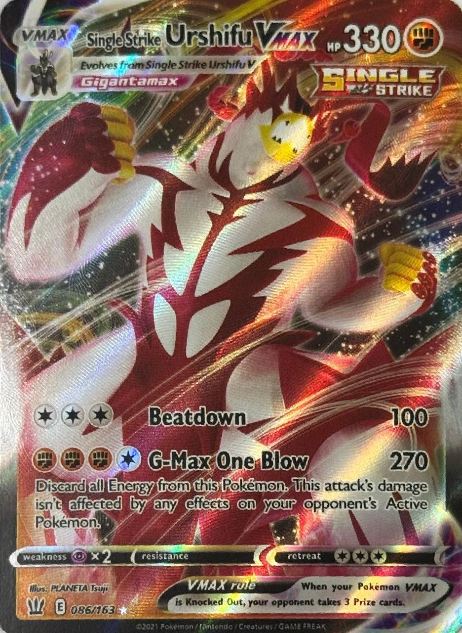 Pokémon Tcg Single Strike Urshifu VMax 086/163