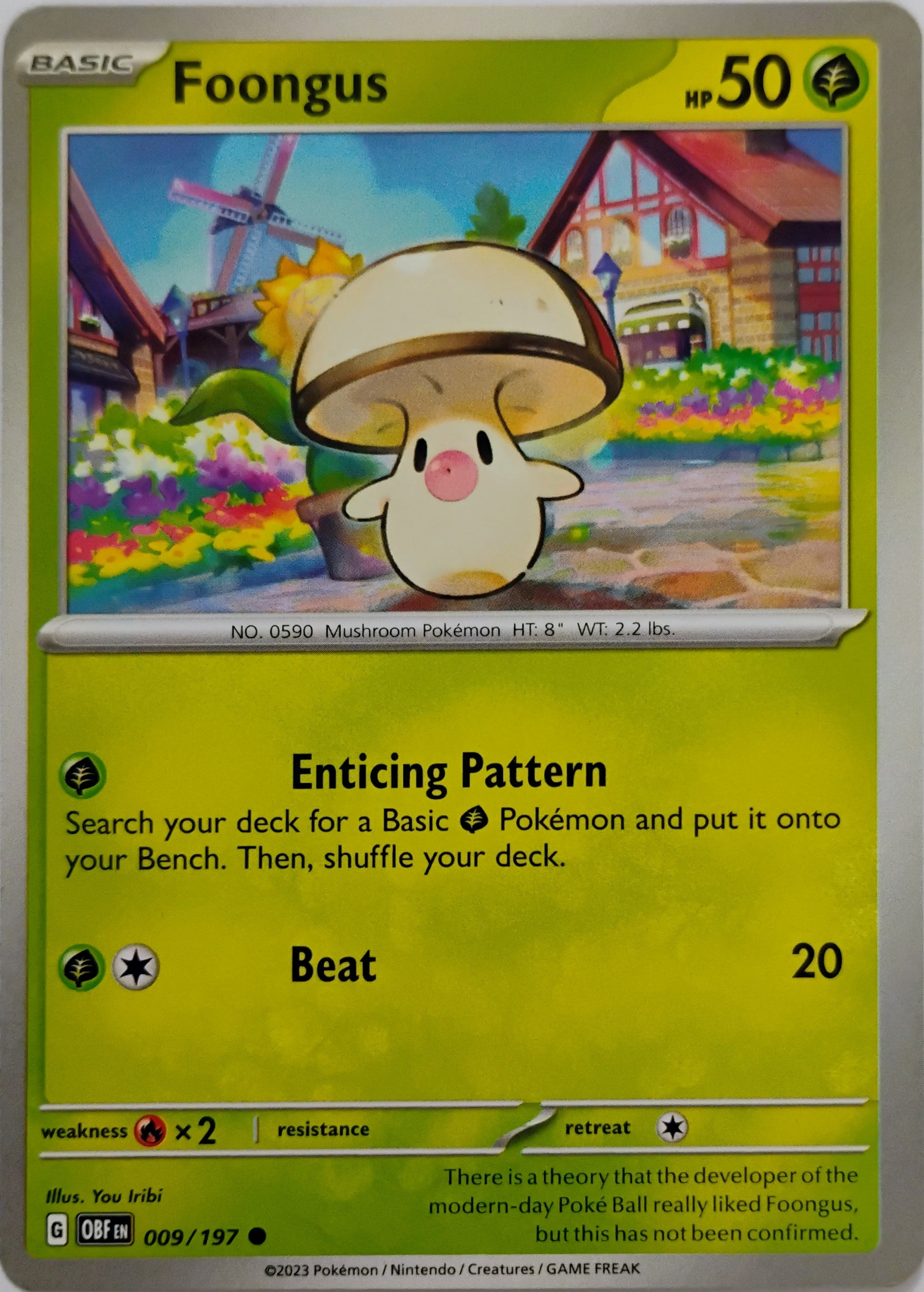 Pokémon tcg Foongus 009/197