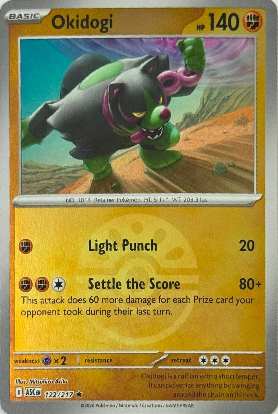 Pokémon Tcg Okidogi 122/217 (Friend ball)