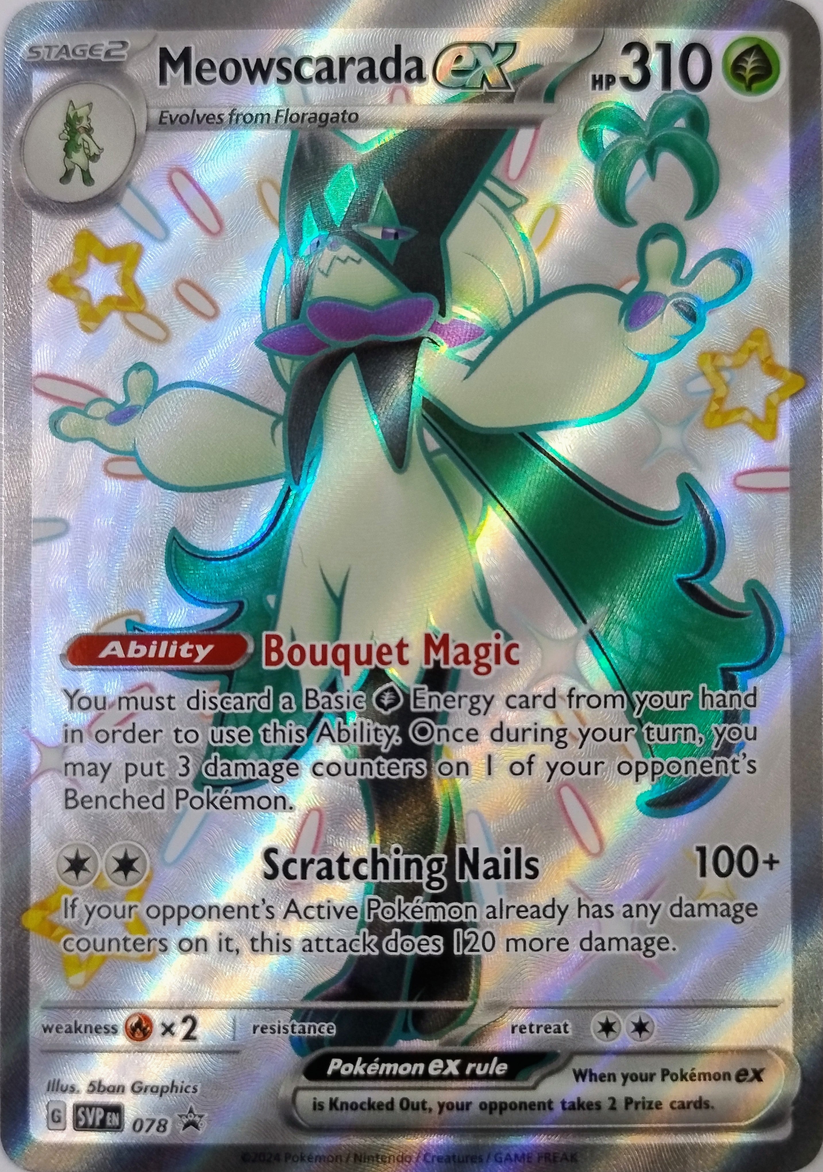 Pokemon Tcg Meowscarada Ex 078 (Promo)