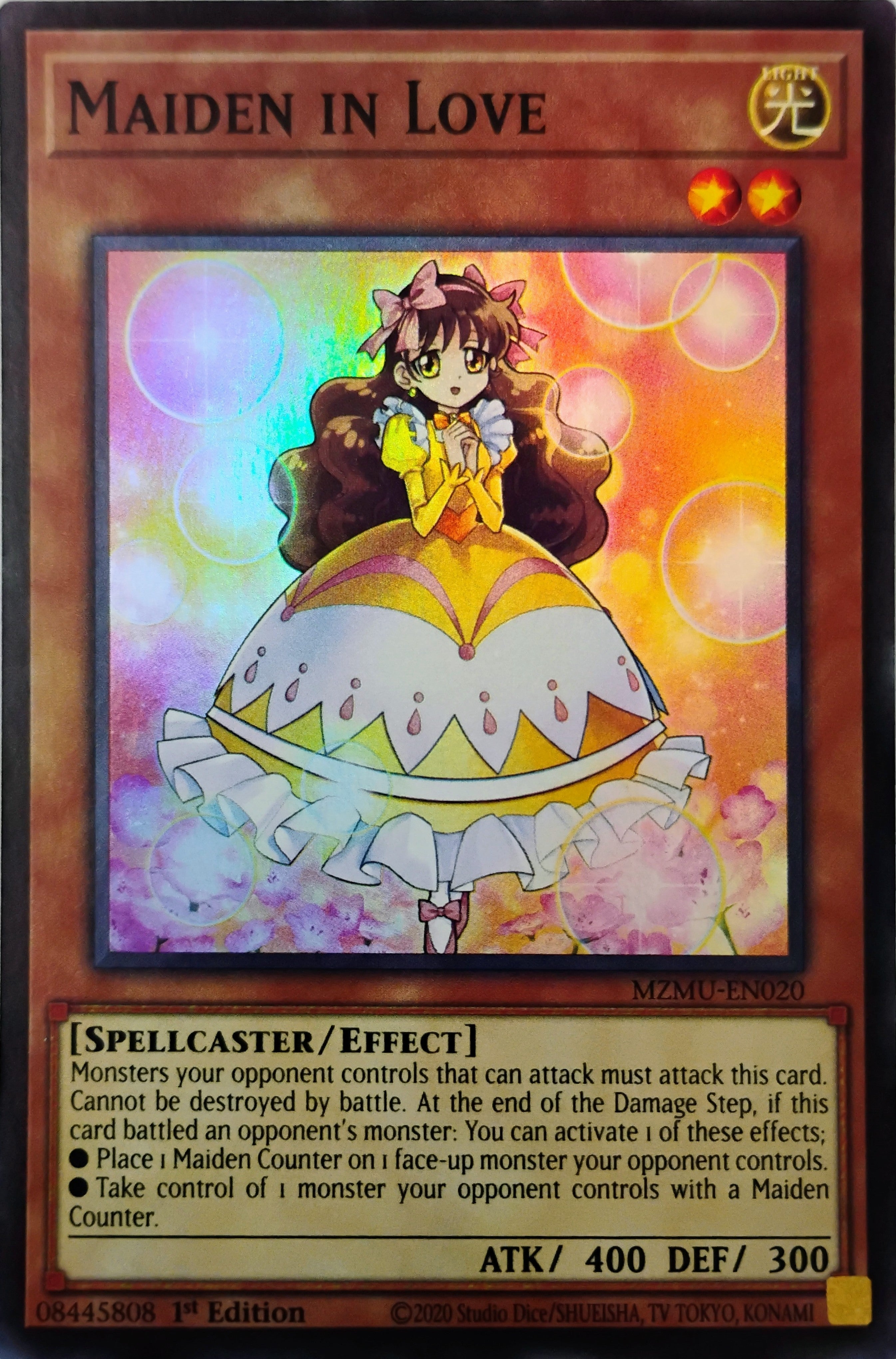 Yugioh! Maiden In Love Mzmu-en020 Super Rare
