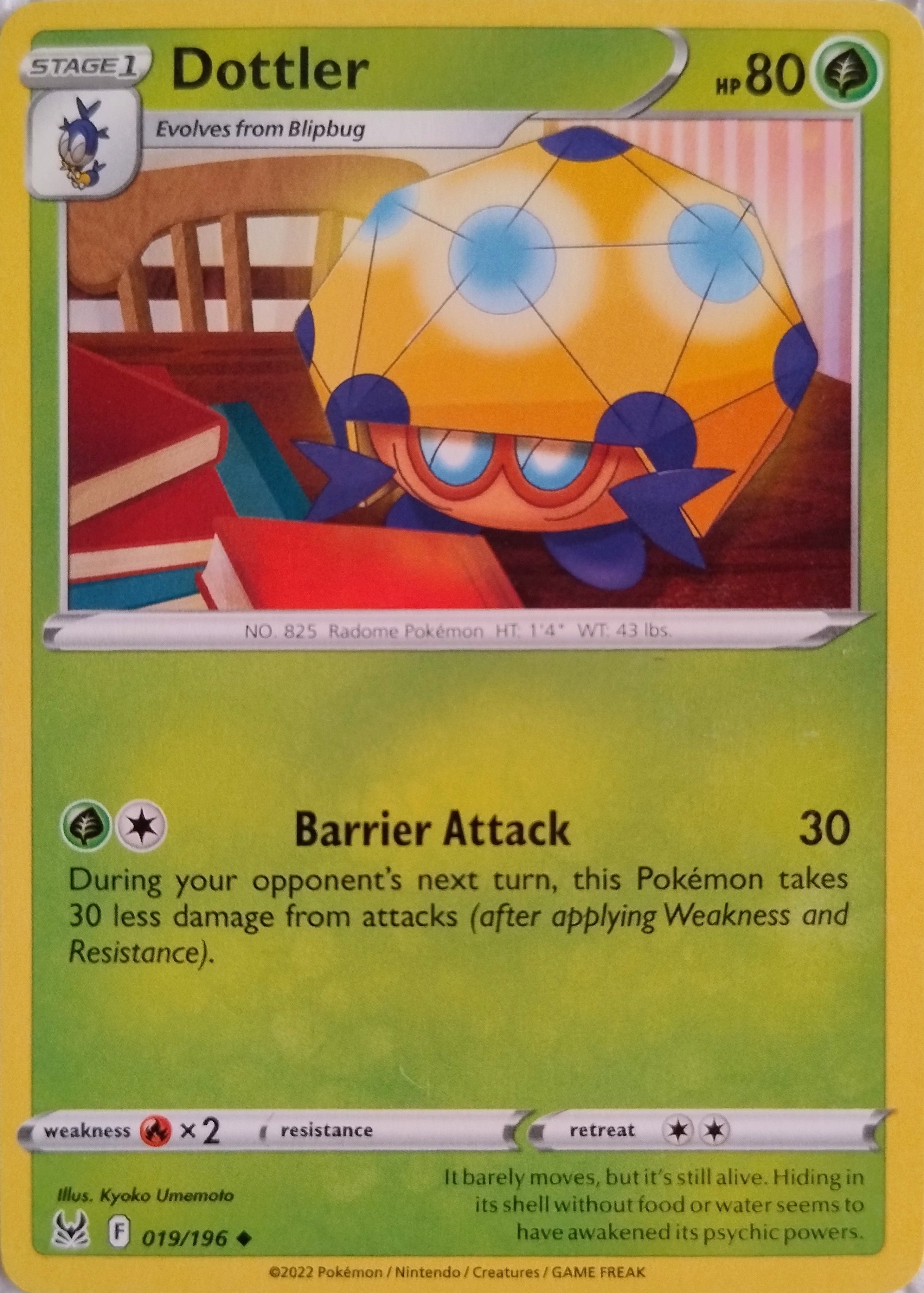 Pokémon Tcg Dottler 019/196