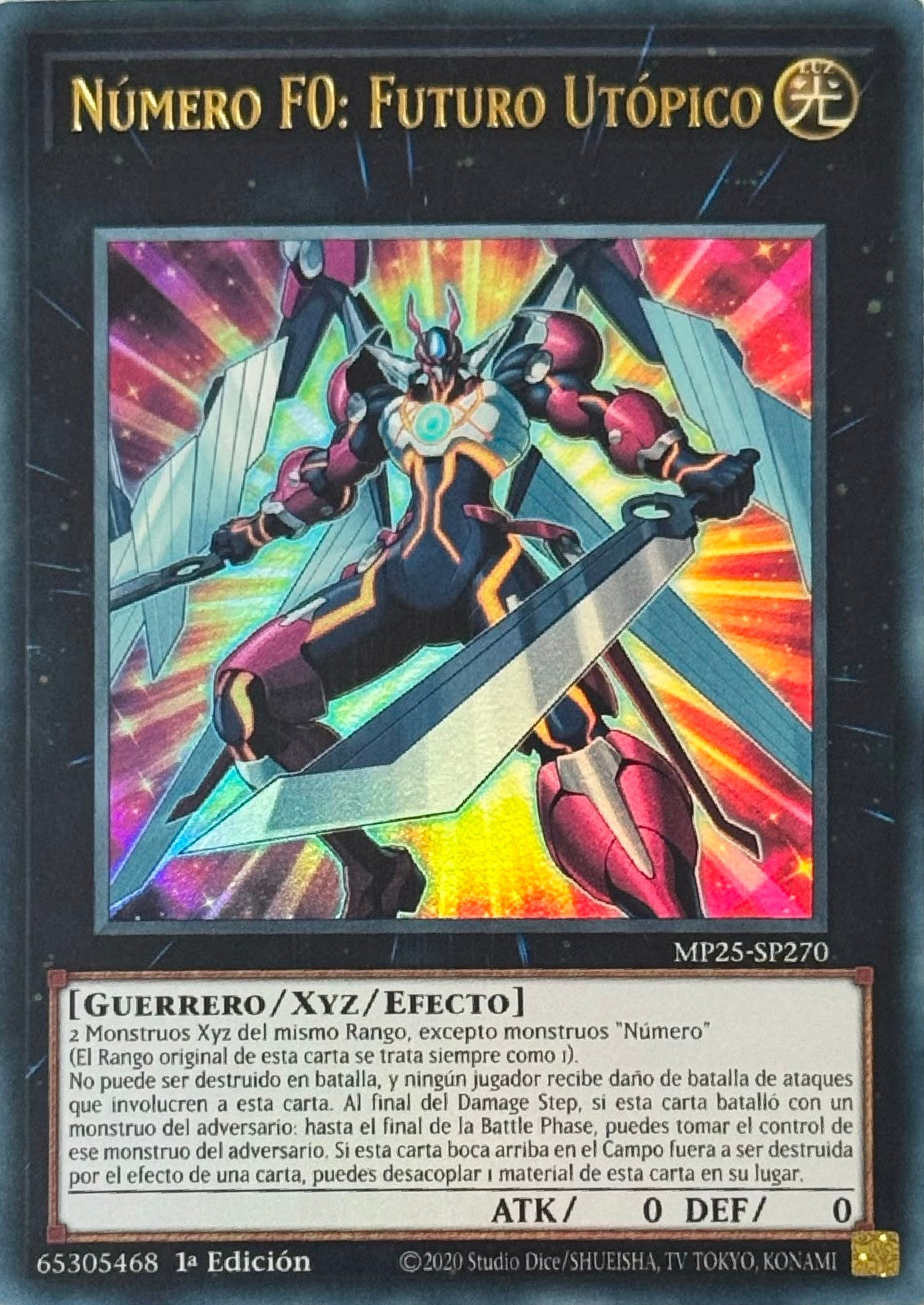 Yugioh! Número F0: Futuro Utópico MP25-SP270 1a Edición Ultra