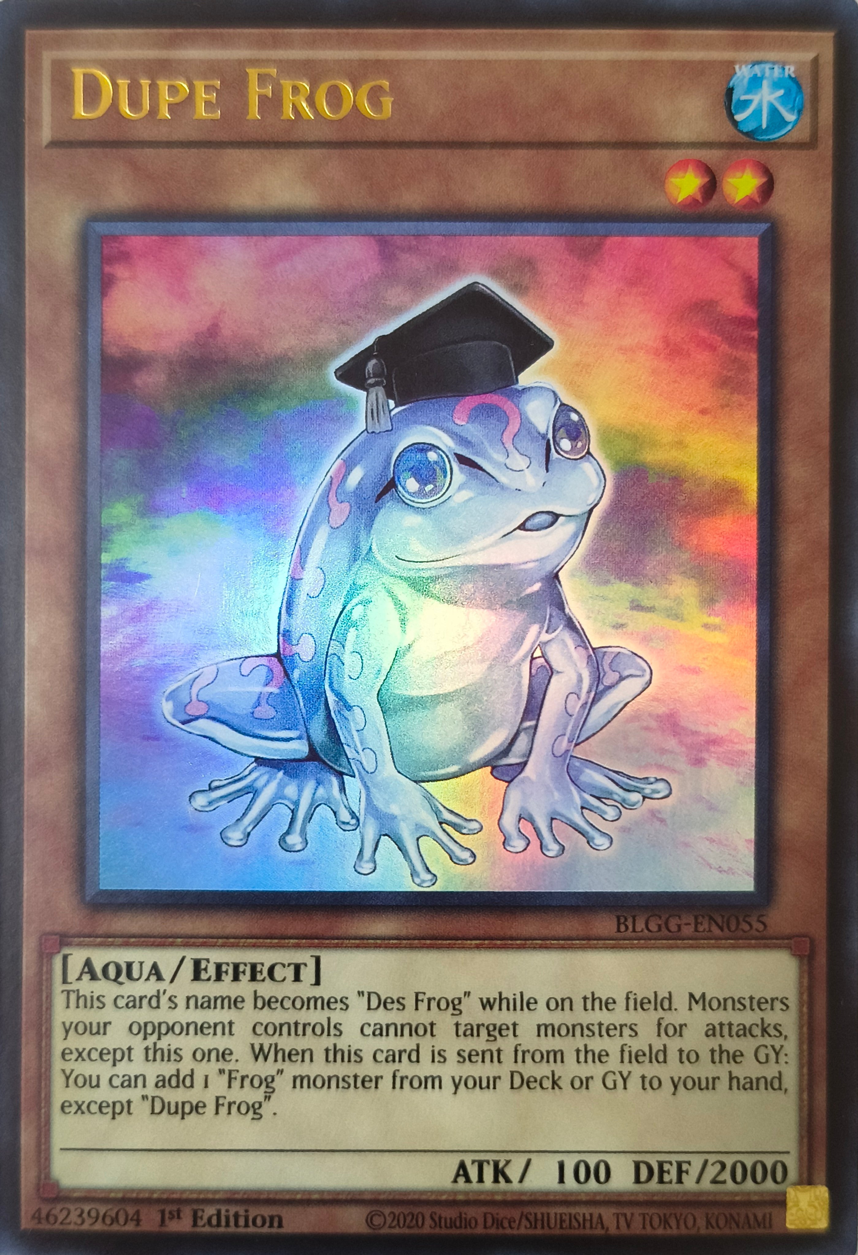 Yugioh! Dupe Frog Blgg-en055 1st edition Ultra Rare