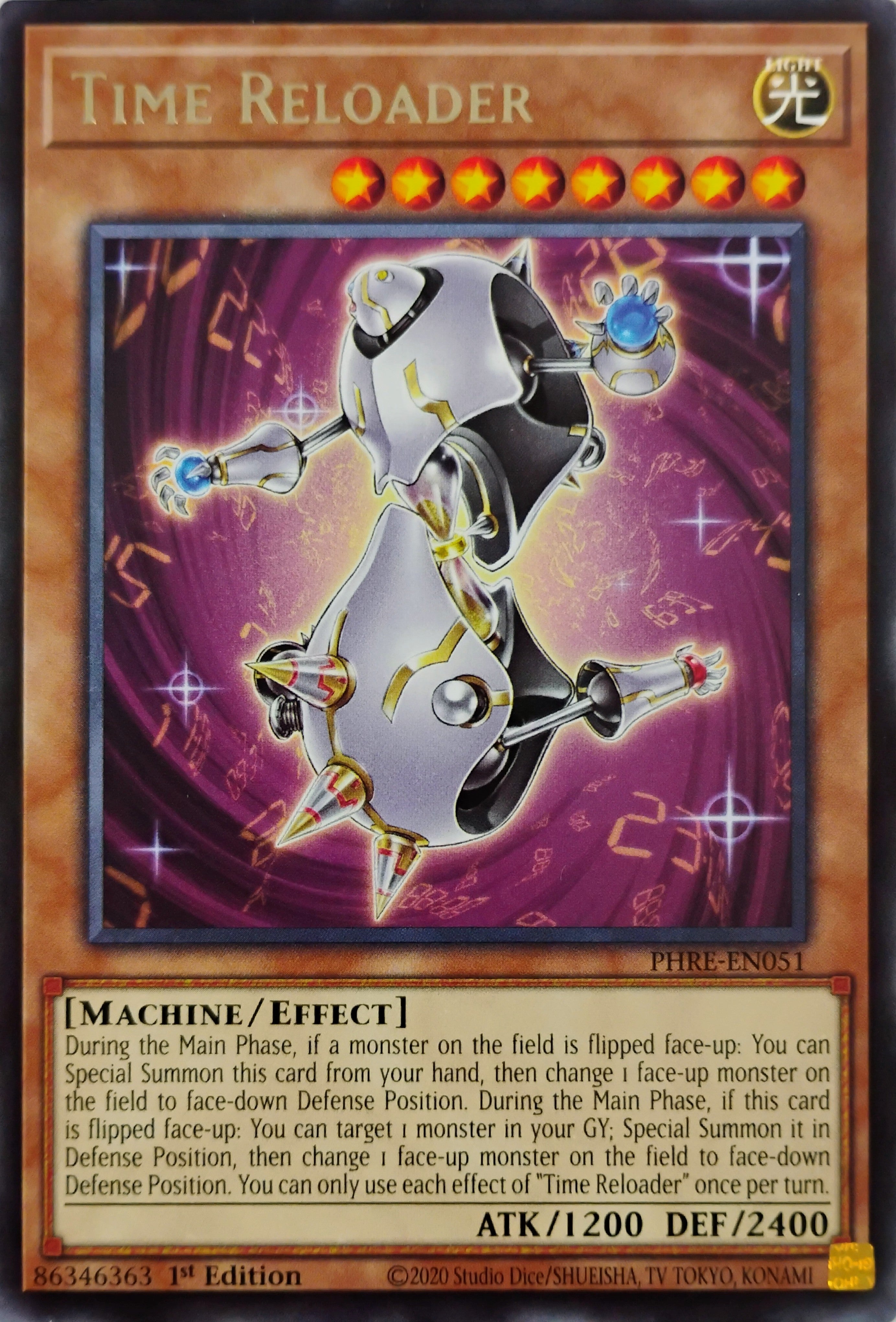 Yugioh! Time Reloader Phre-en051 1st Edition