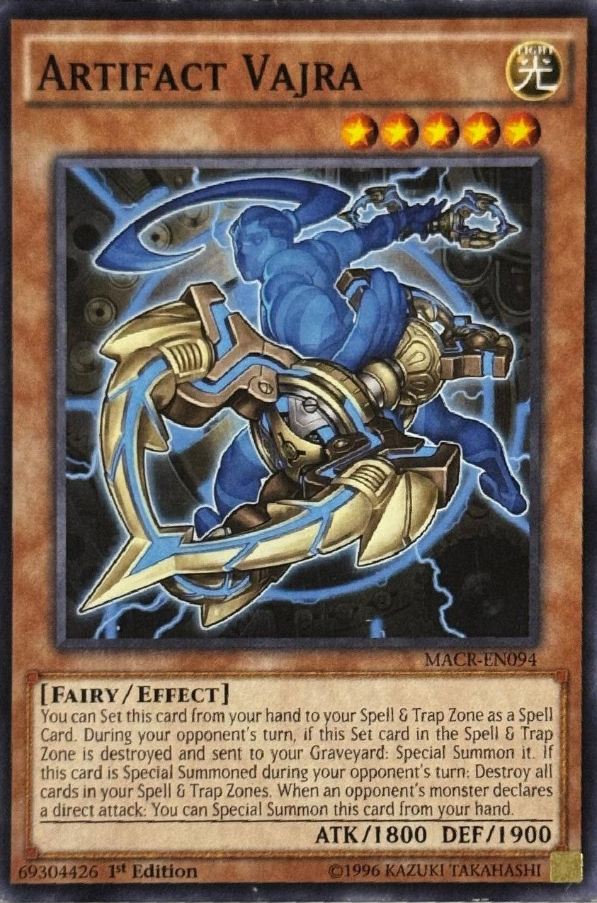 Yugioh! Artifact Vajra MACR-EN094 1st Edition