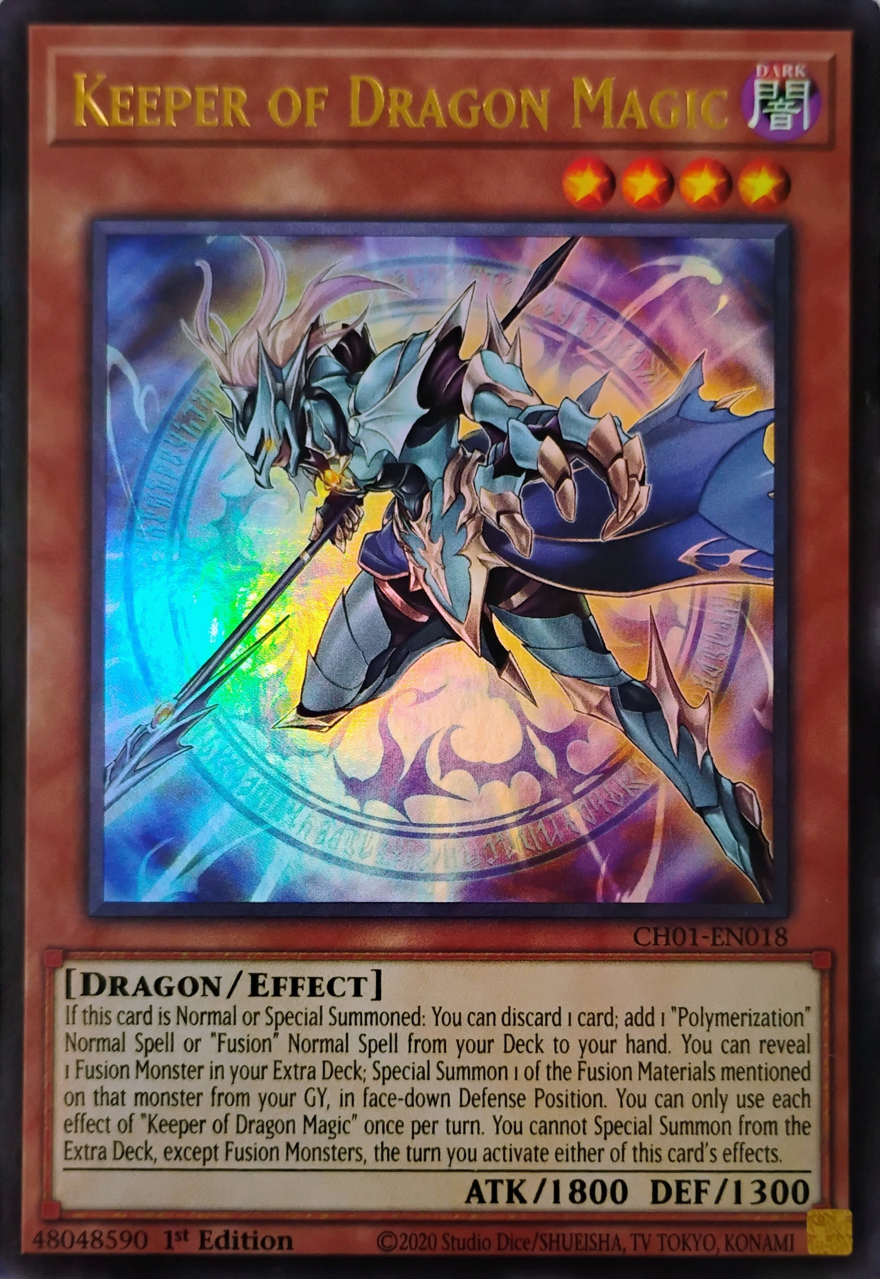 Yugioh! Keeper Of Dragon Magic Ch01-en018 Ultra Rare