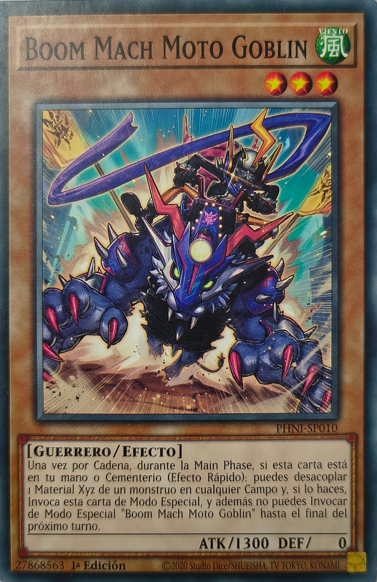 Yugioh! Boom Mach Moto Globin Phni-sp010 1st Edition