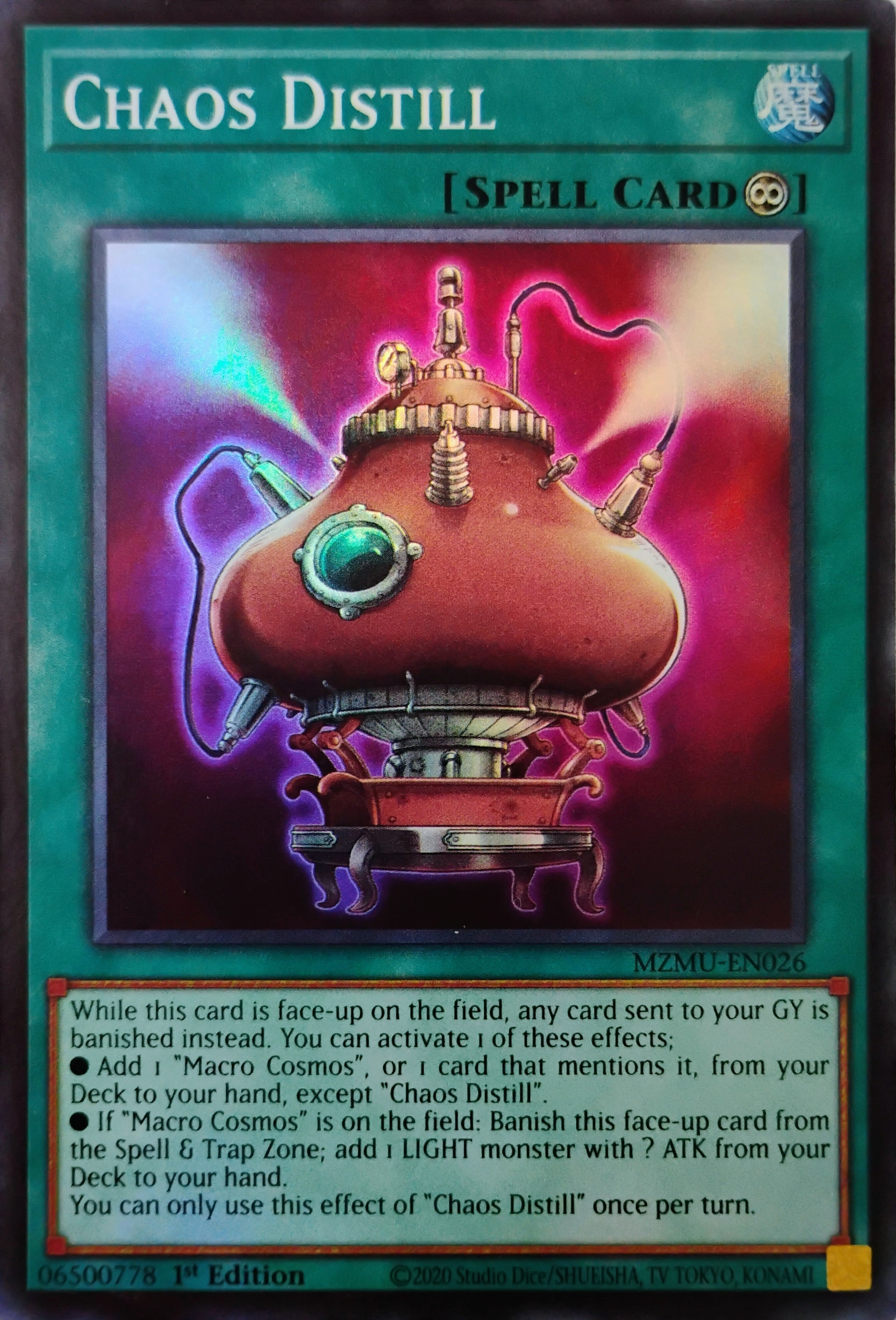 Yugioh! Chaos Distill Mzmu-en026 Super Rare