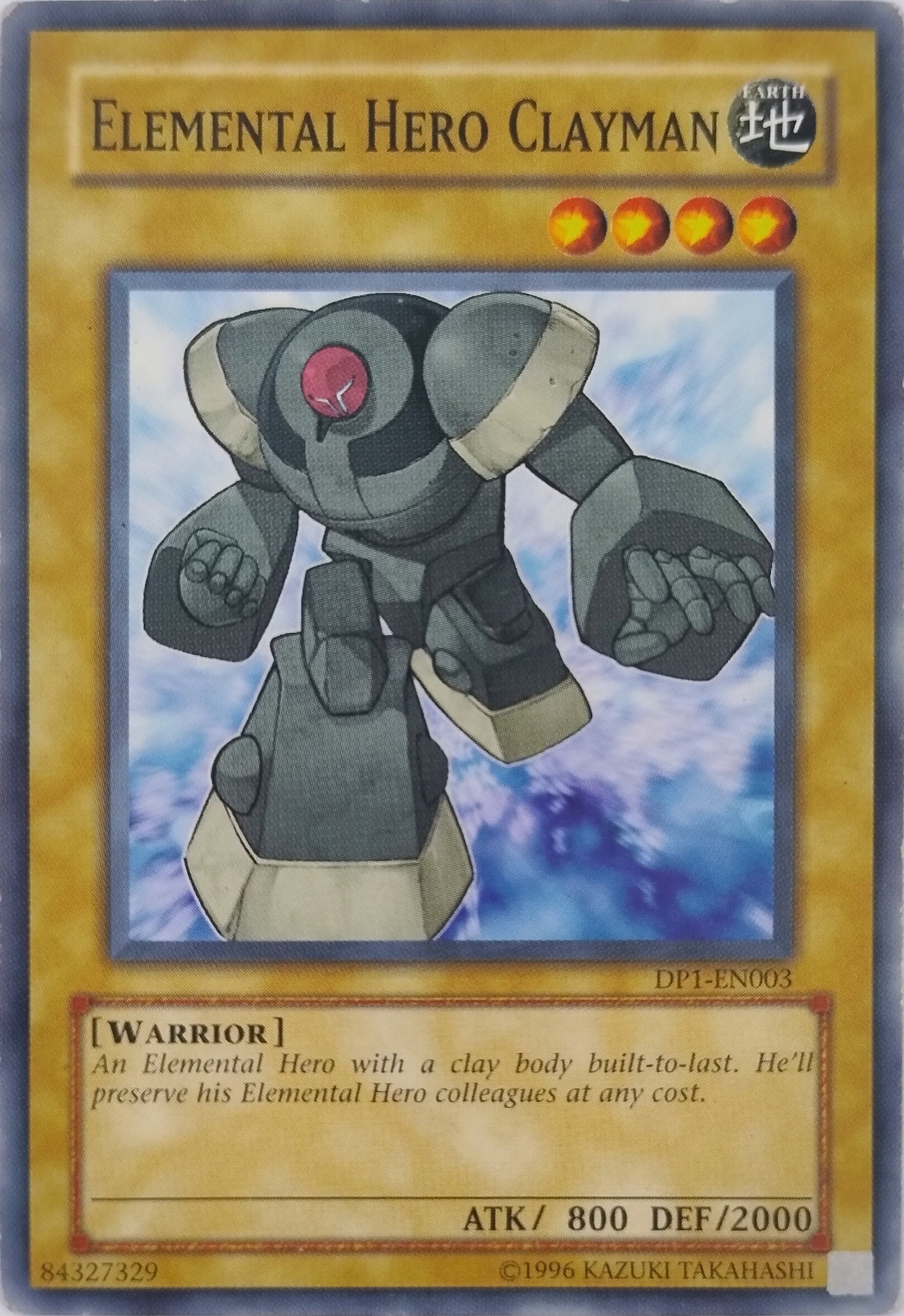 Yugioh! Elemental Hero Clayman Dp1-en003