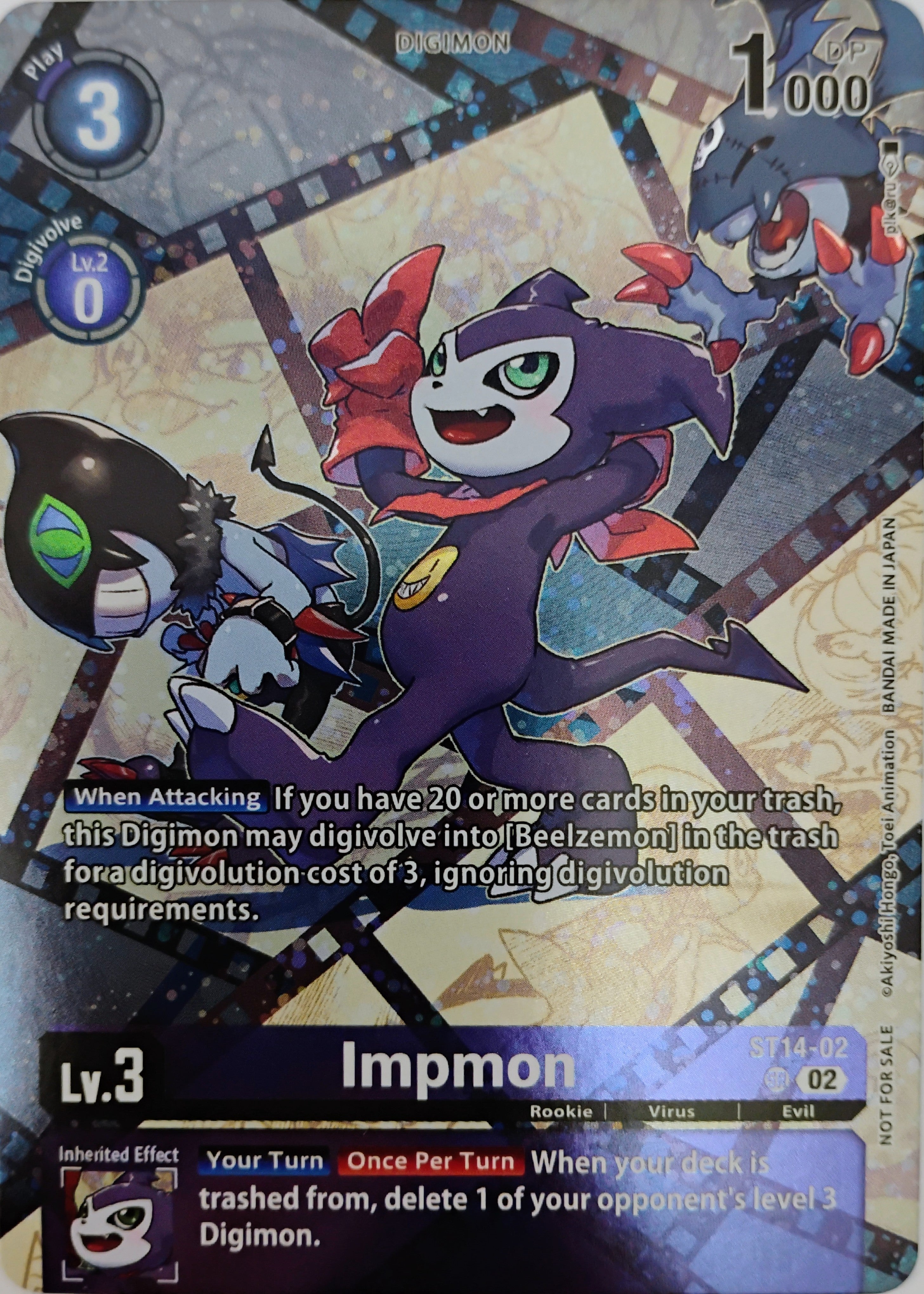 Digimon tcg Impmon St14-02 Foil