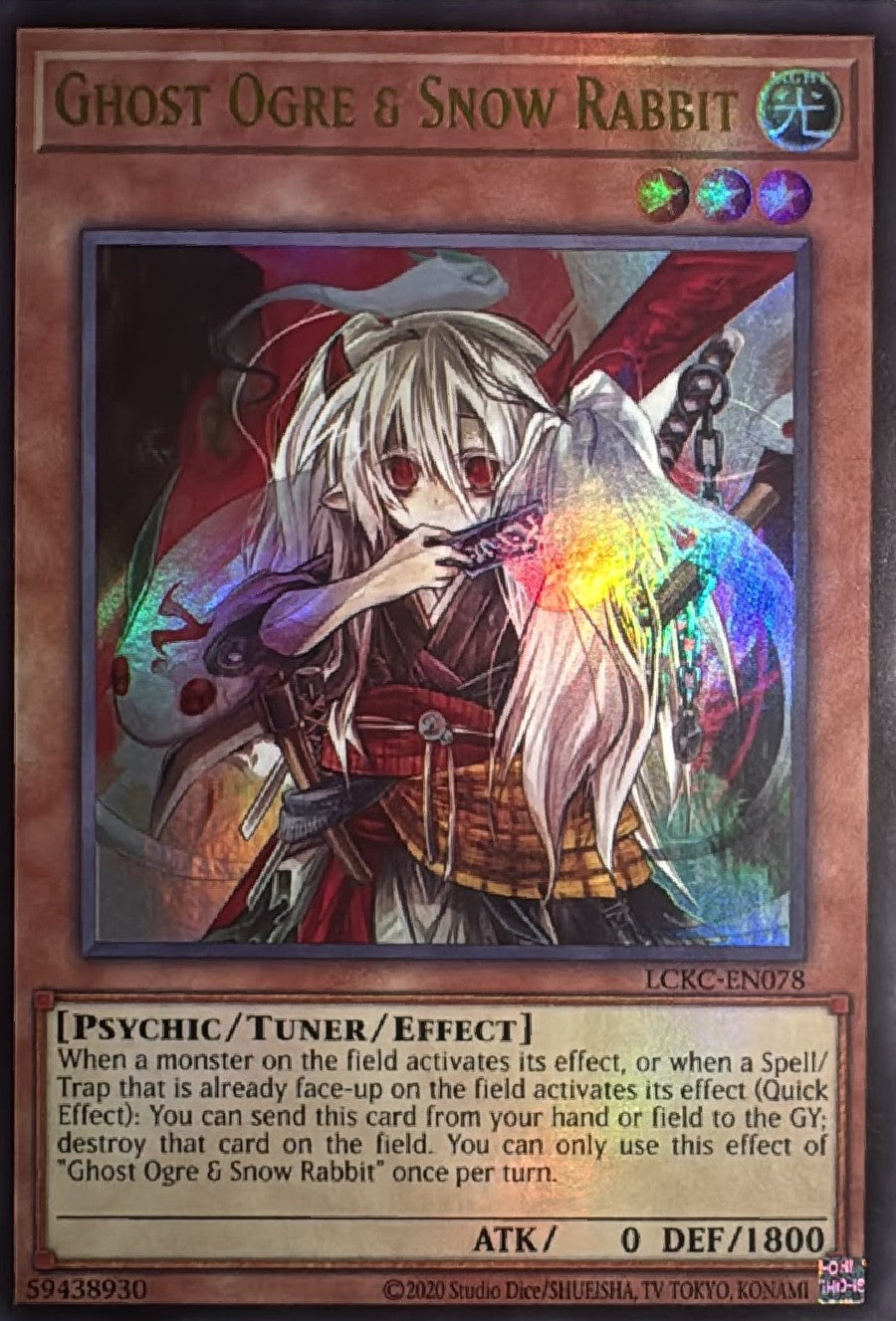 Yugioh! Ghost Ogre & Snow Rabbit Lckc-En078 Ultra