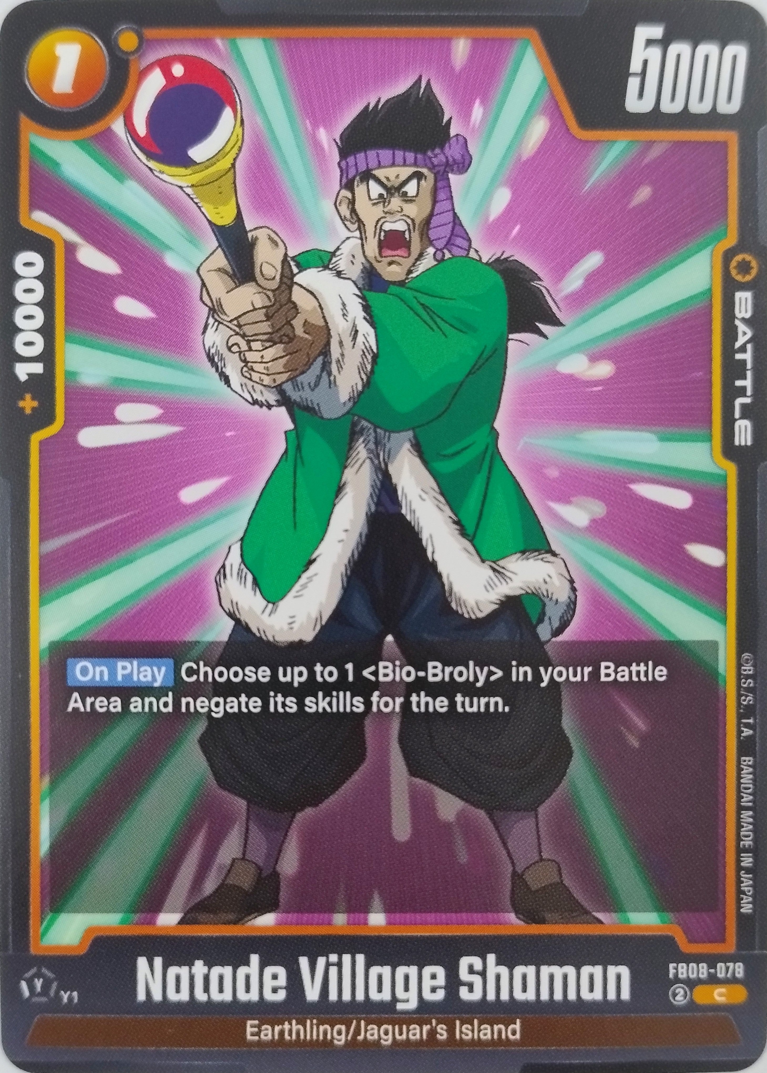 Dragón Ball Tcg Natade Village Shaman Fb08-078