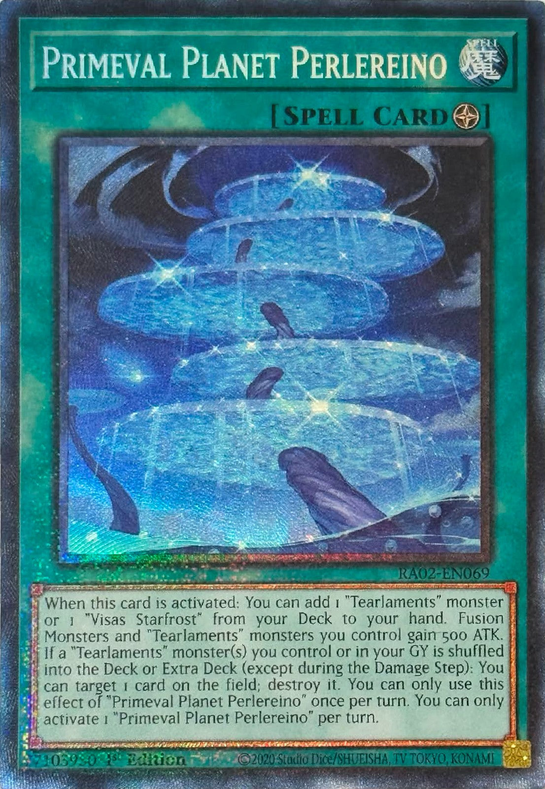 Yugioh! Primeval Planet Perlereino RA02-EN069 1st Edition Collector