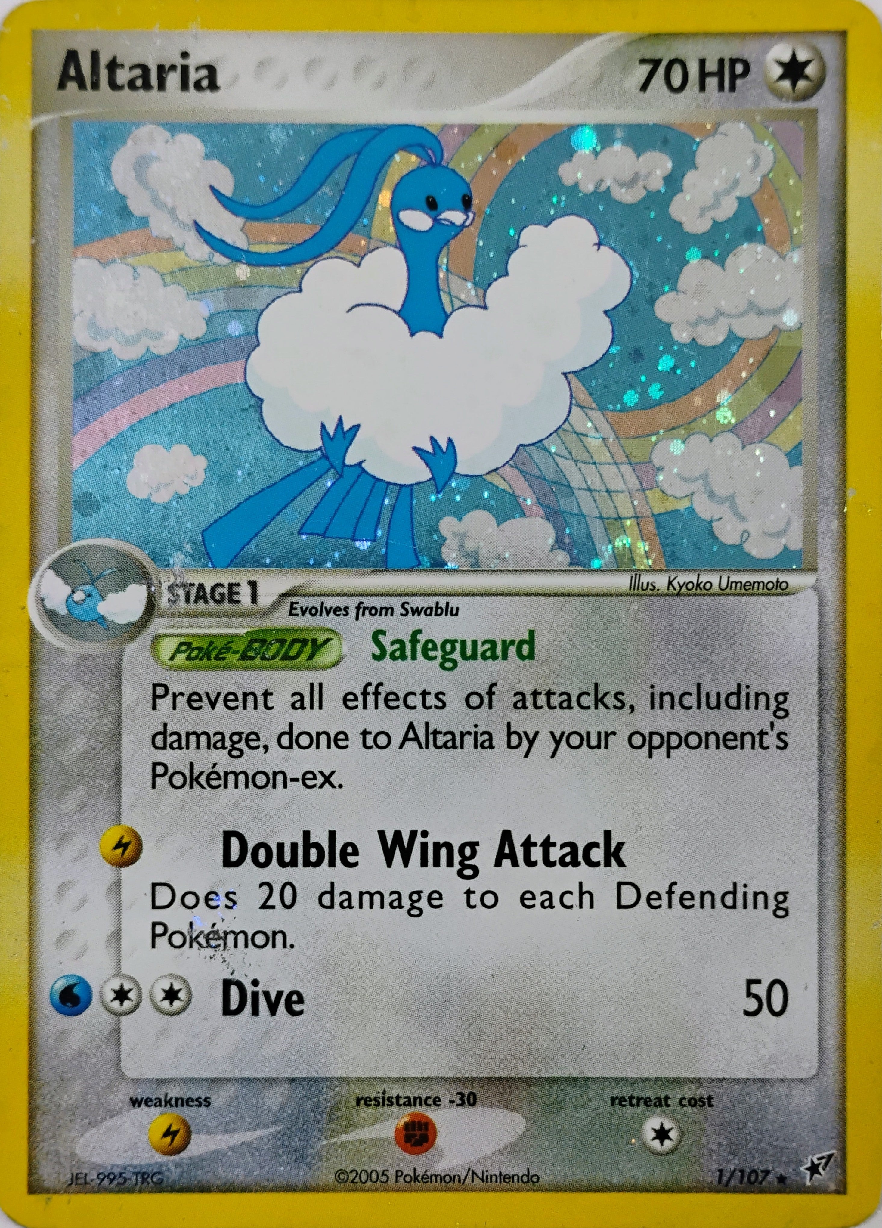 Pokémon tcg Altaria 1/107 Holo