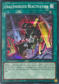 Yugioh! Unauthorized Reactivation  SRT0-EN041 1st Edition Super