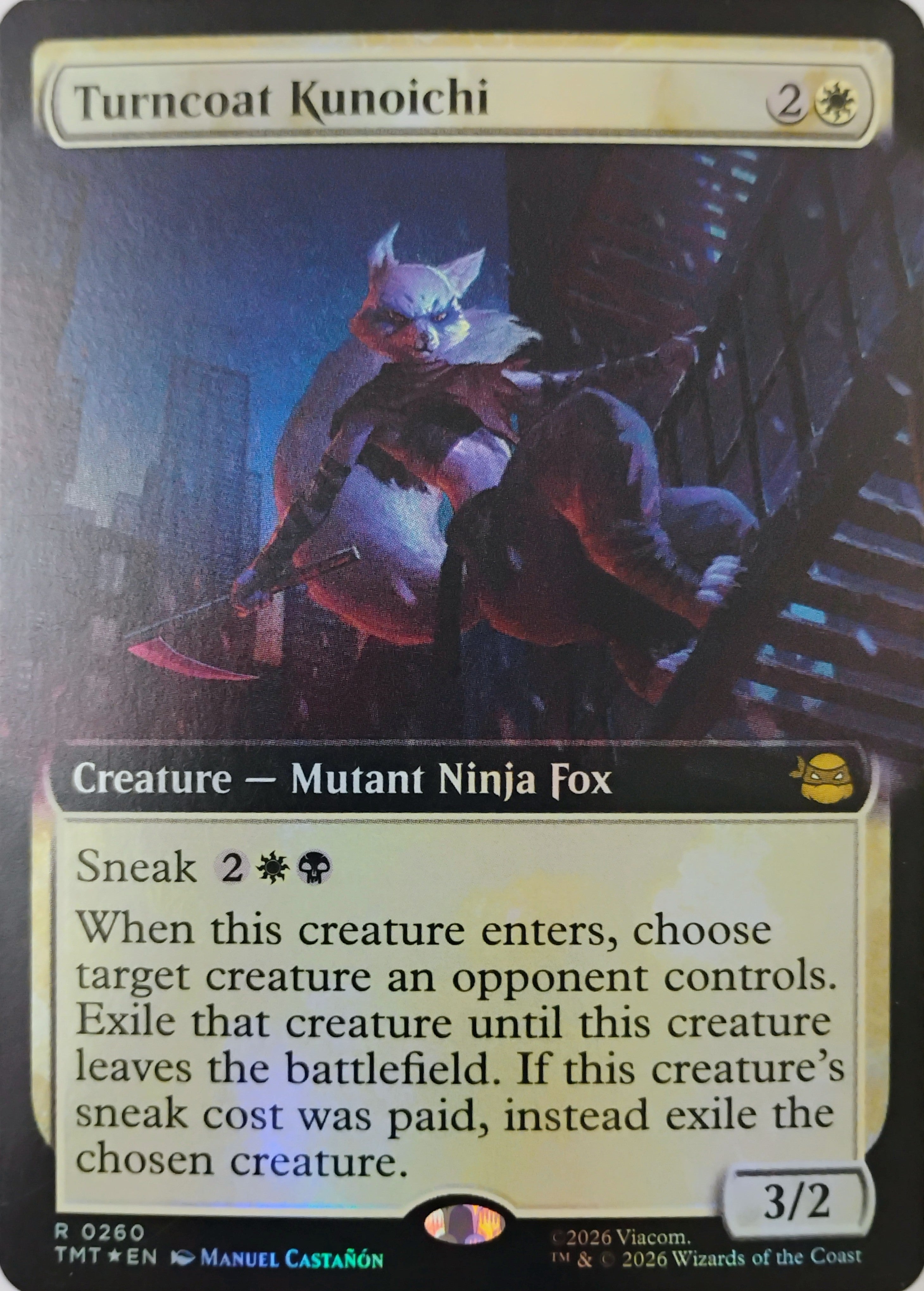 Magic tcg Turncoat Kunoichi 0260 Foil