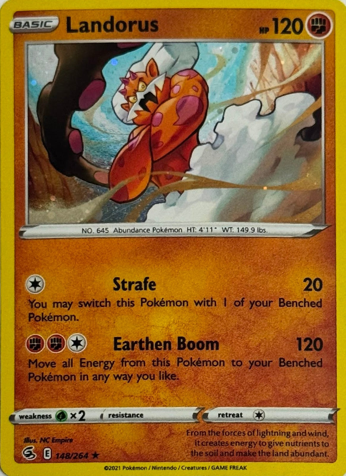Pokémon Tcg Landorus 148/264 Holo
