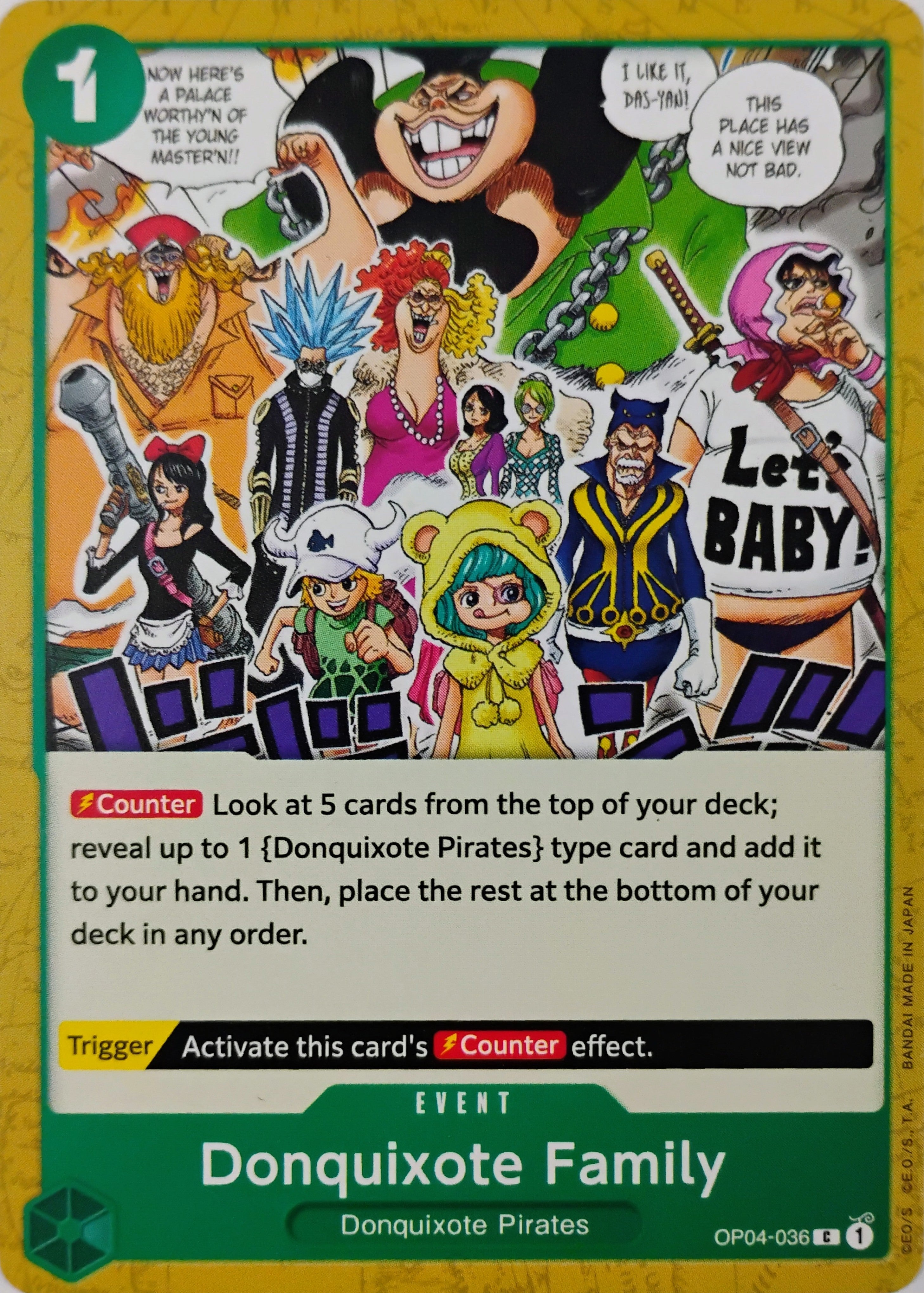One piece tcg Donquixote Family Op04-036
