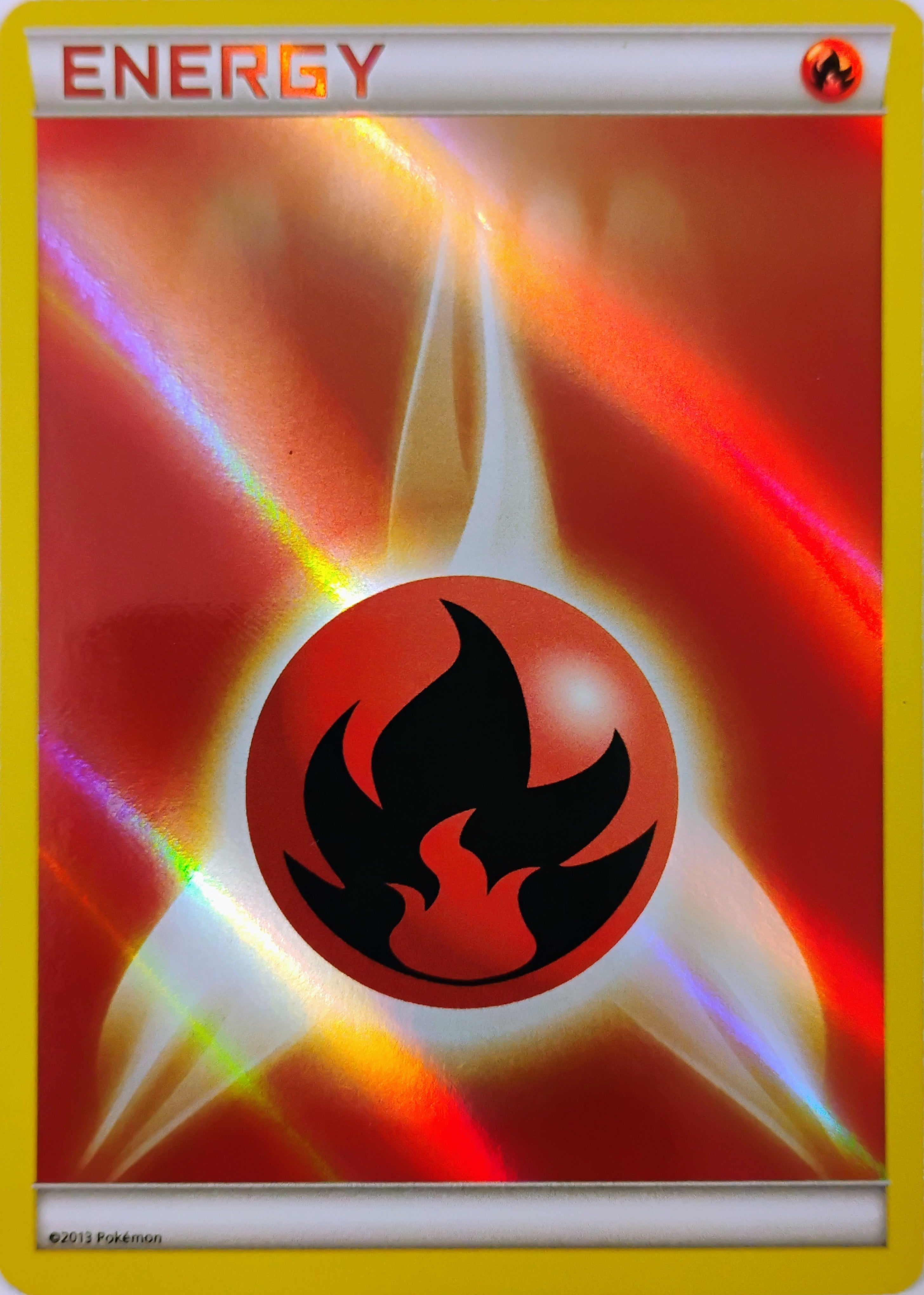 Pokémon tcg Fire Energy 2013 (Foil)