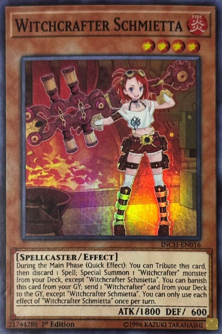 Yugioh! Witchcrafter Schmietta INCH-EN016 1st Edition Super