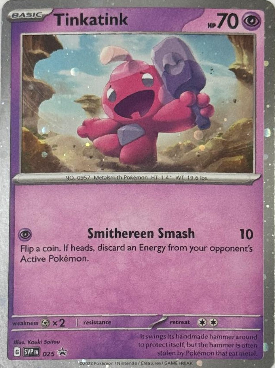 Pokémon Tcg Tinkatink 025 Holo Cosmo (Promo)