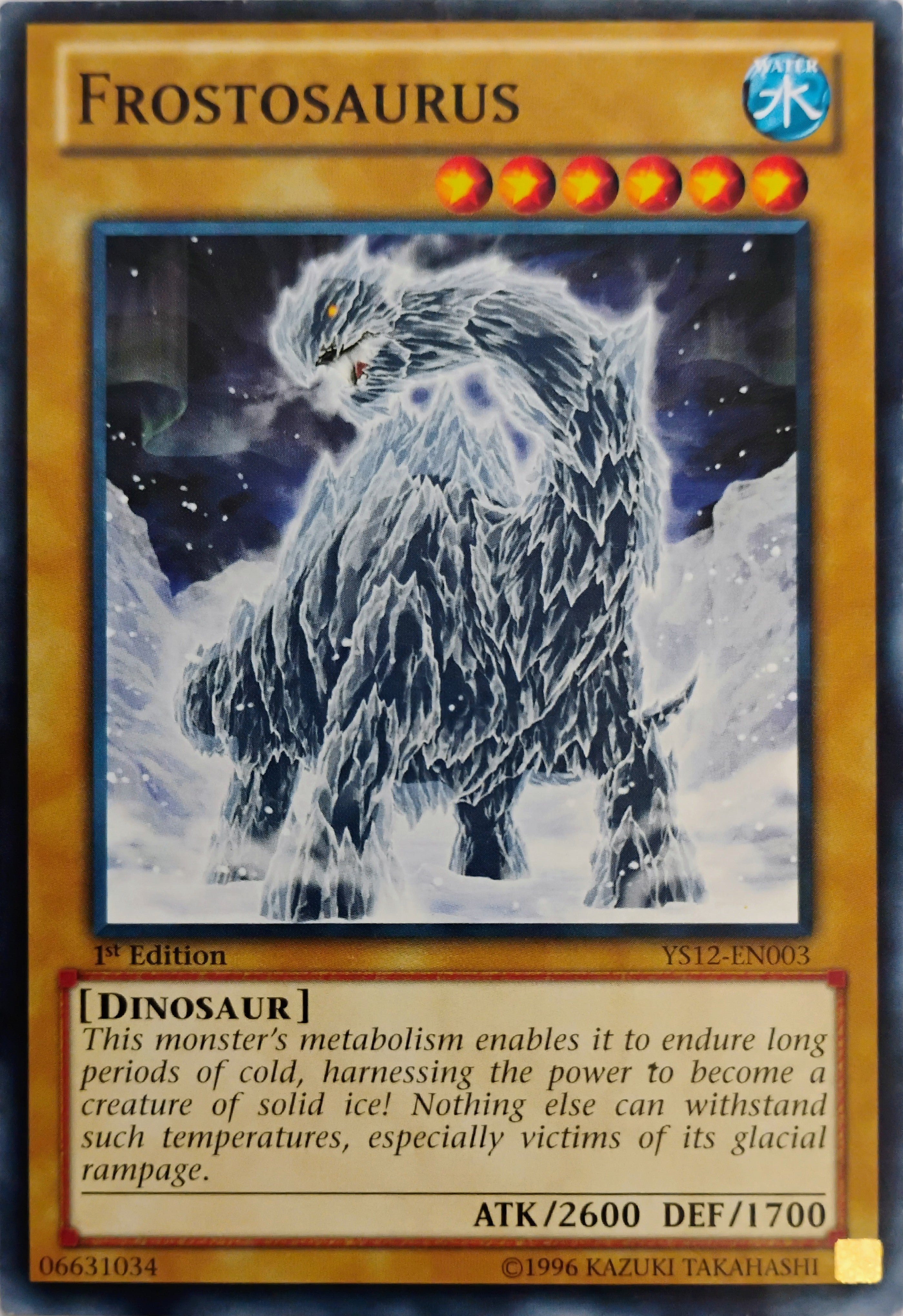 Yugioh! Frostosaurus Ys12-en003 1st Edition