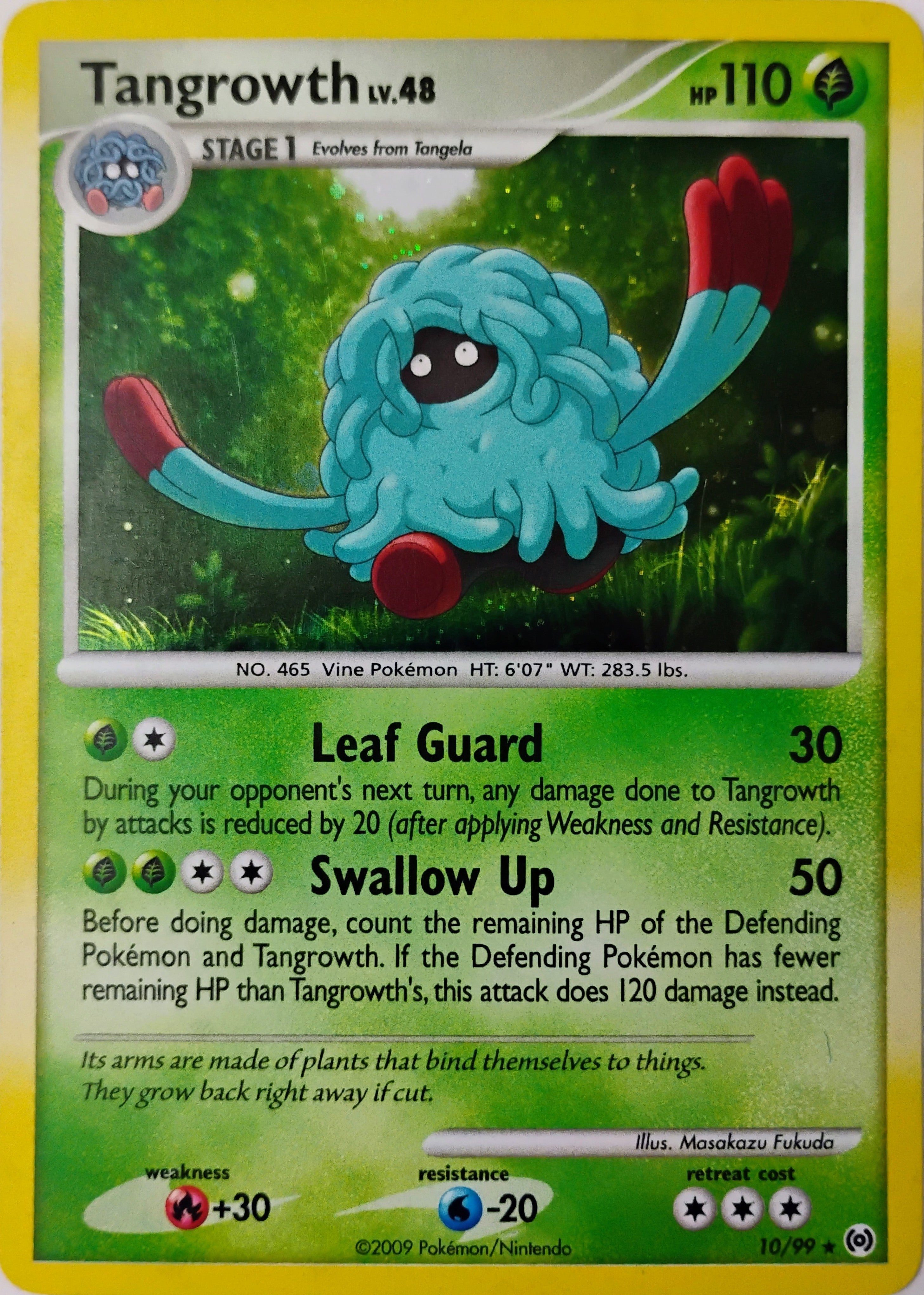 Pokémon tcg Tangrowth Lv.48 10/99 Holo