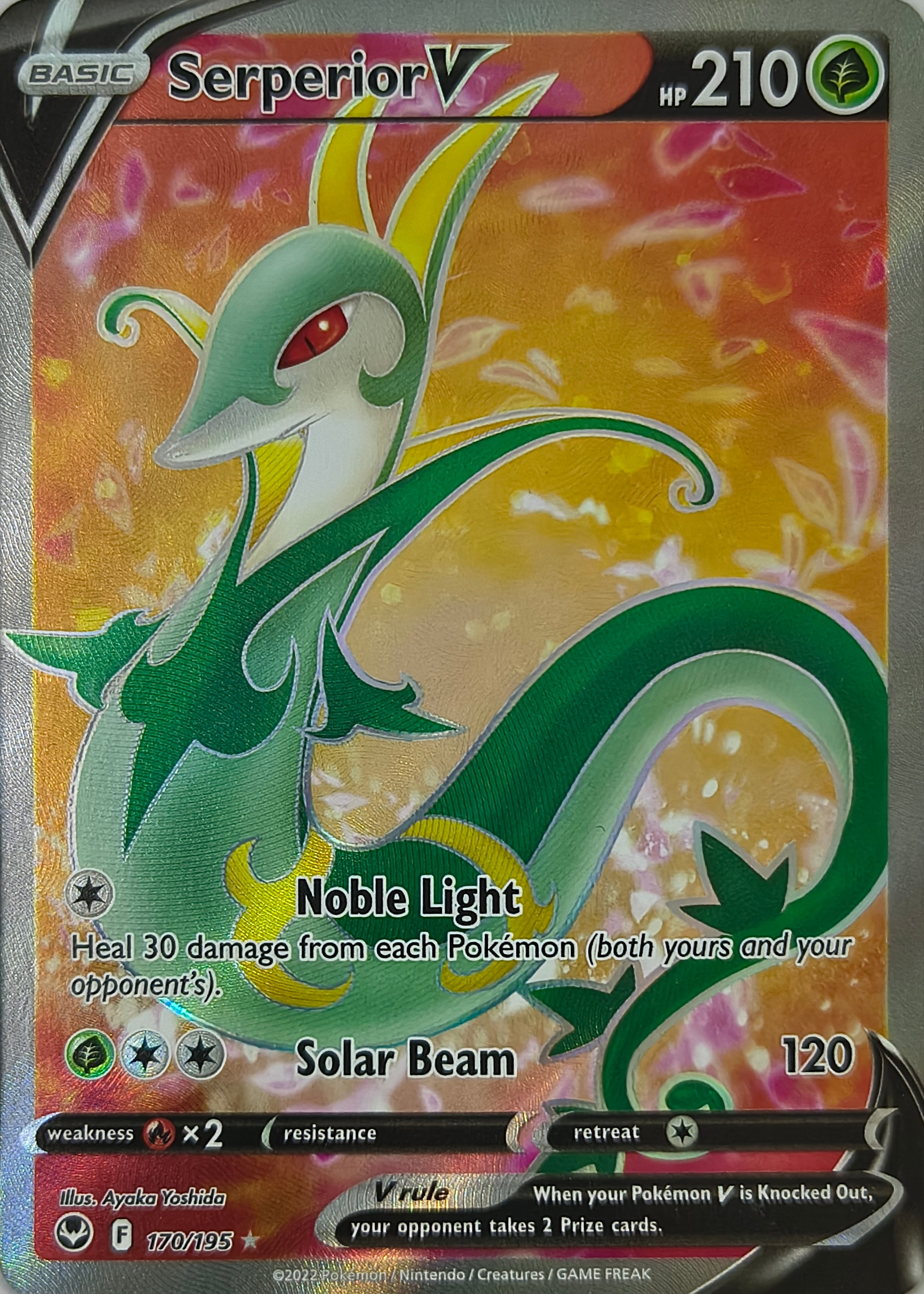 Pokémon tcg Serperior V 170/195