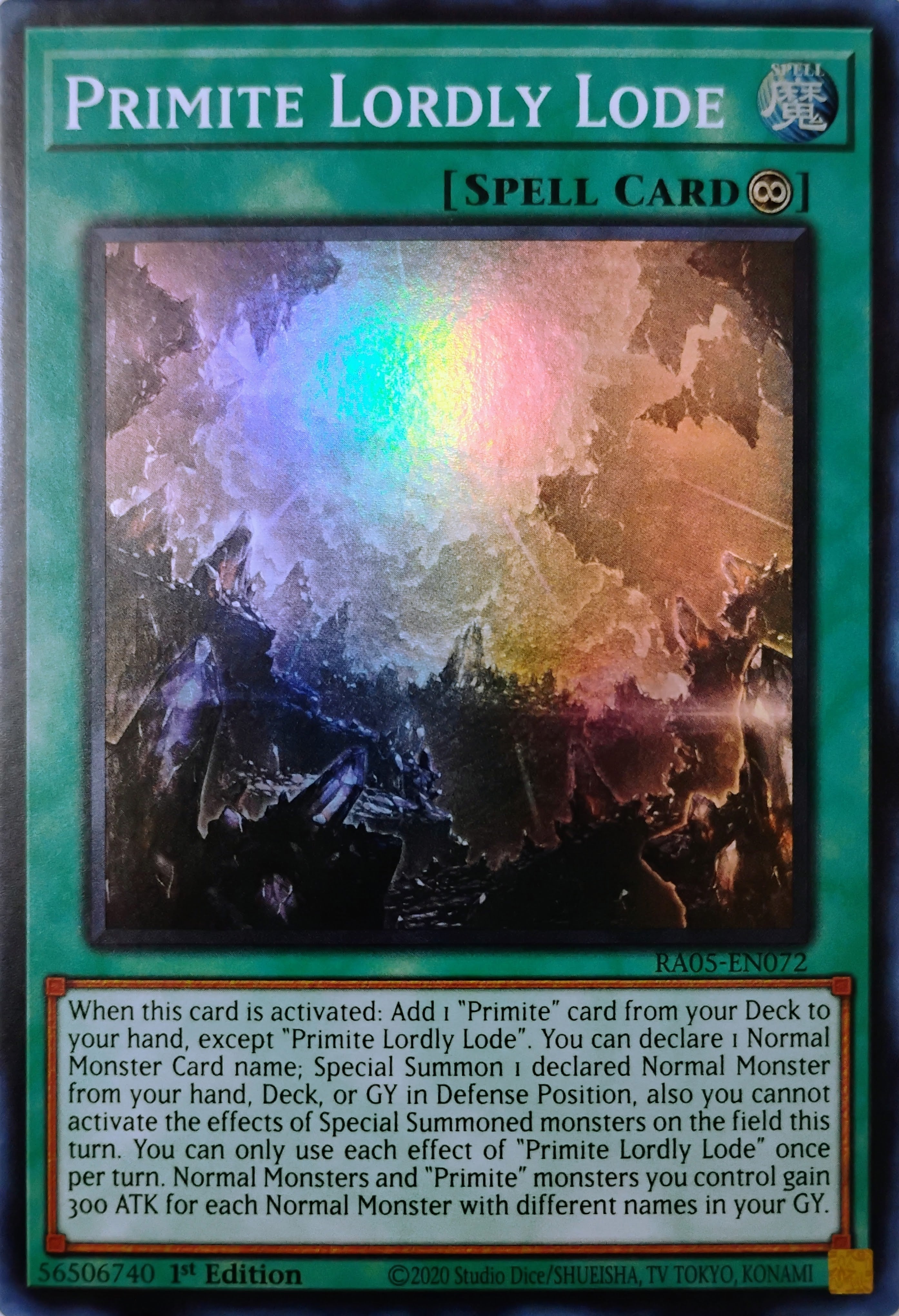 Yugioh! Primite Lordly Lode Ra05-en072 Super Rare